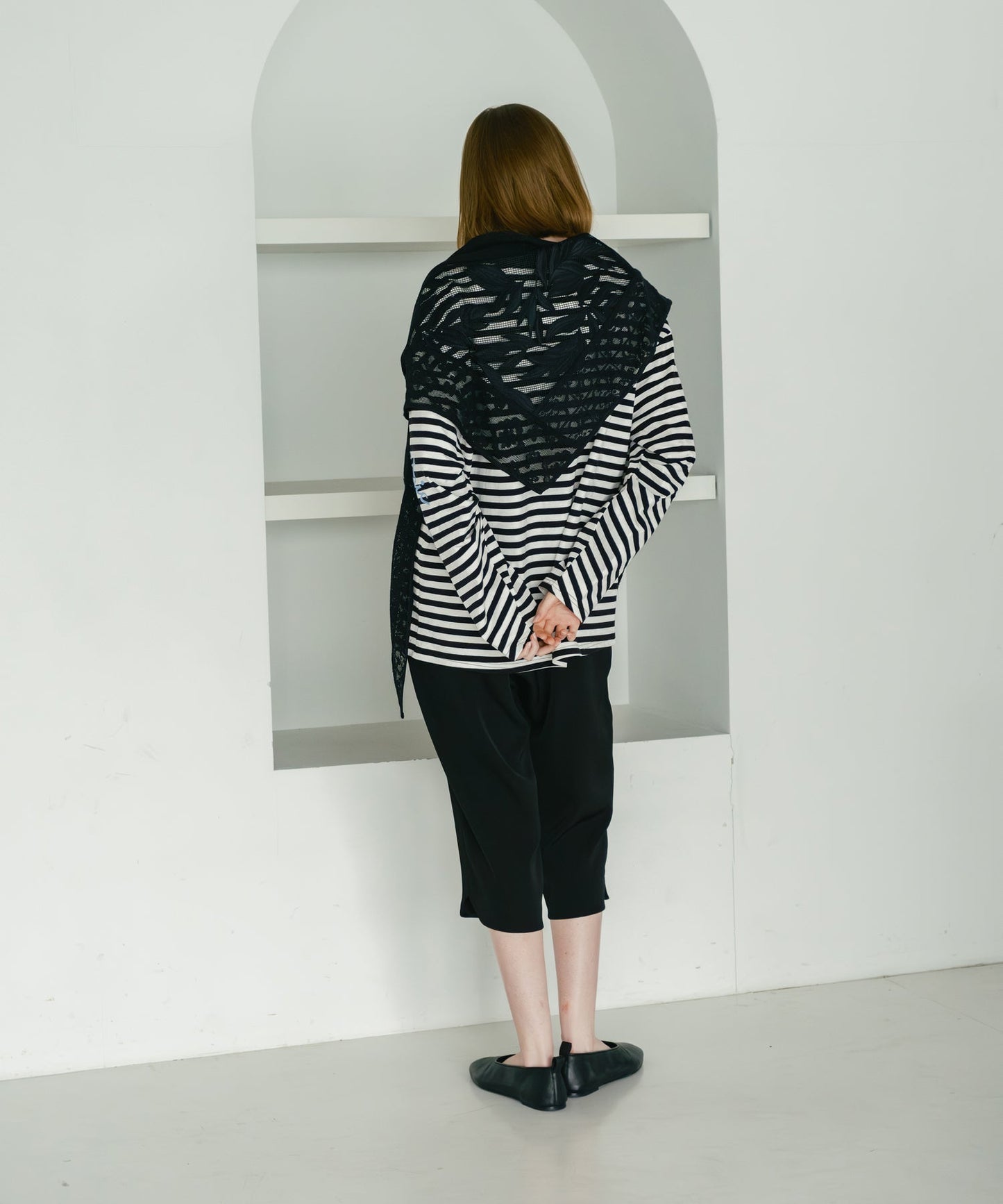 loose stripe tops / WHT26HCS4008