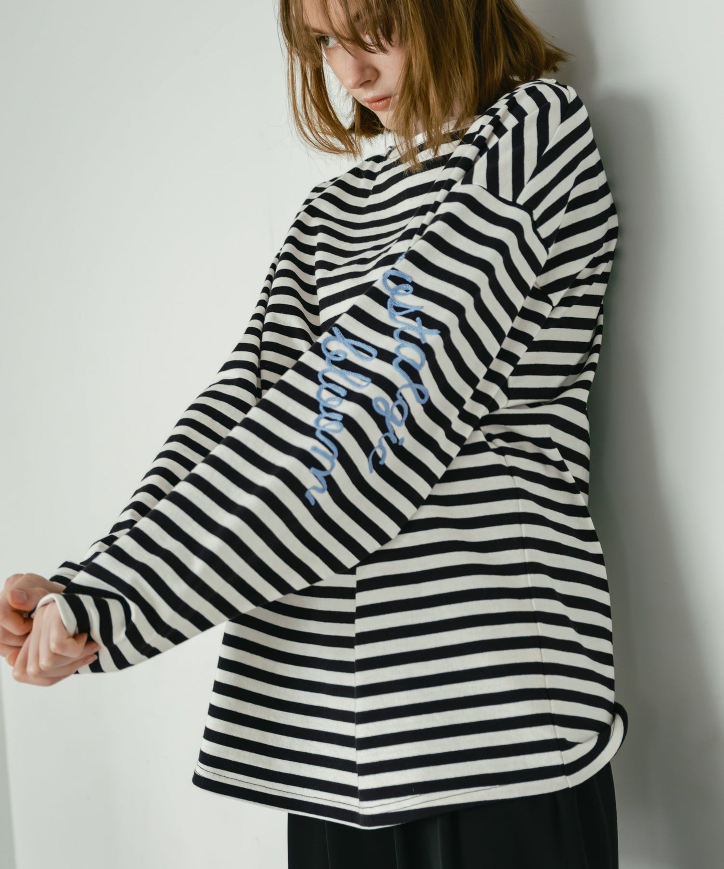 loose stripe tops / WHT26HCS4008