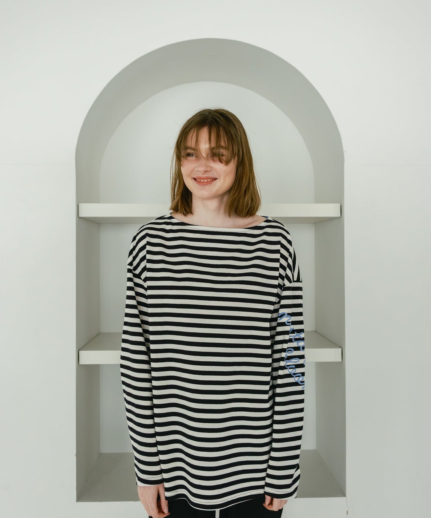 loose stripe tops / WHT26HCS4008