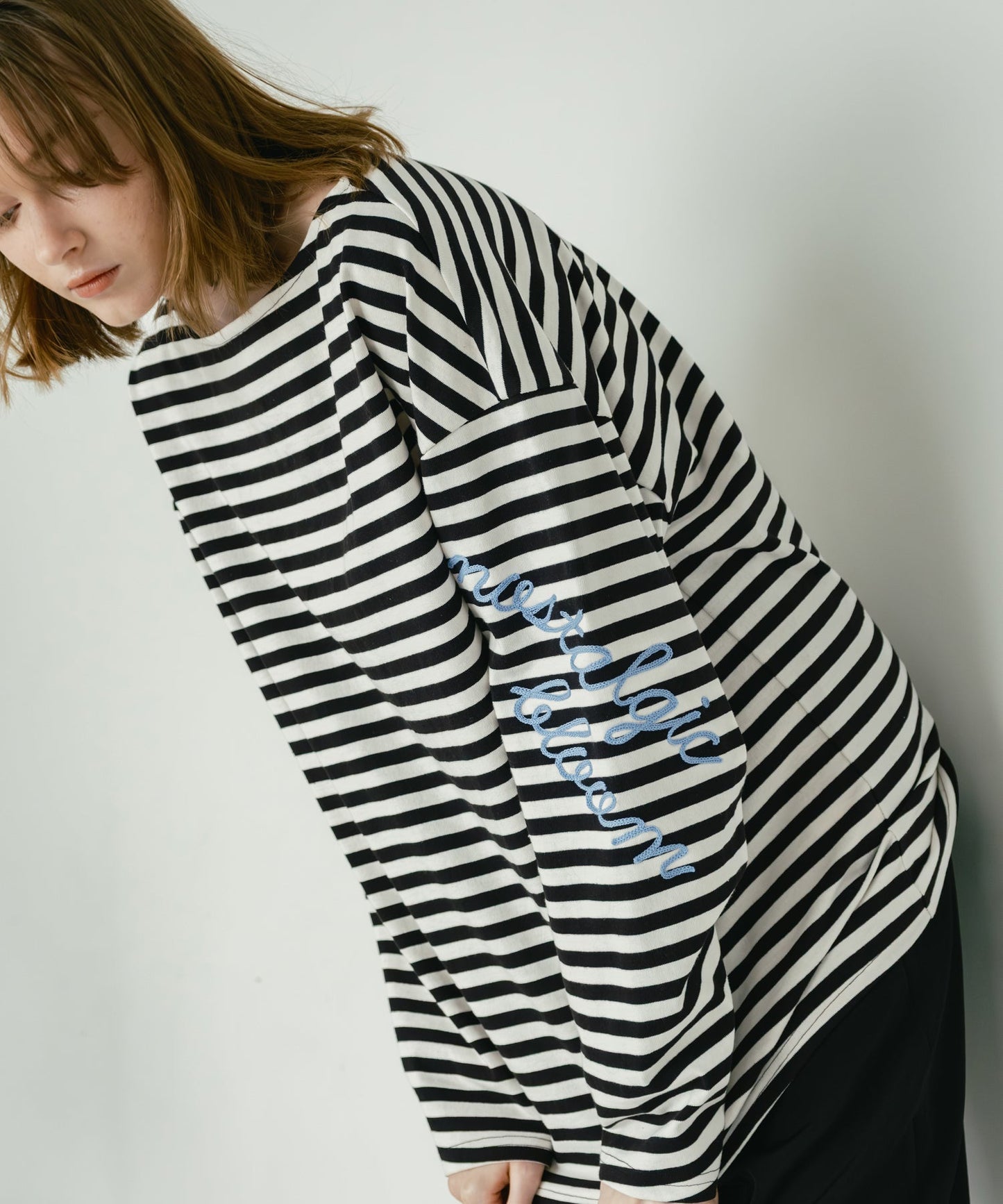 loose stripe tops / WHT26HCS4008