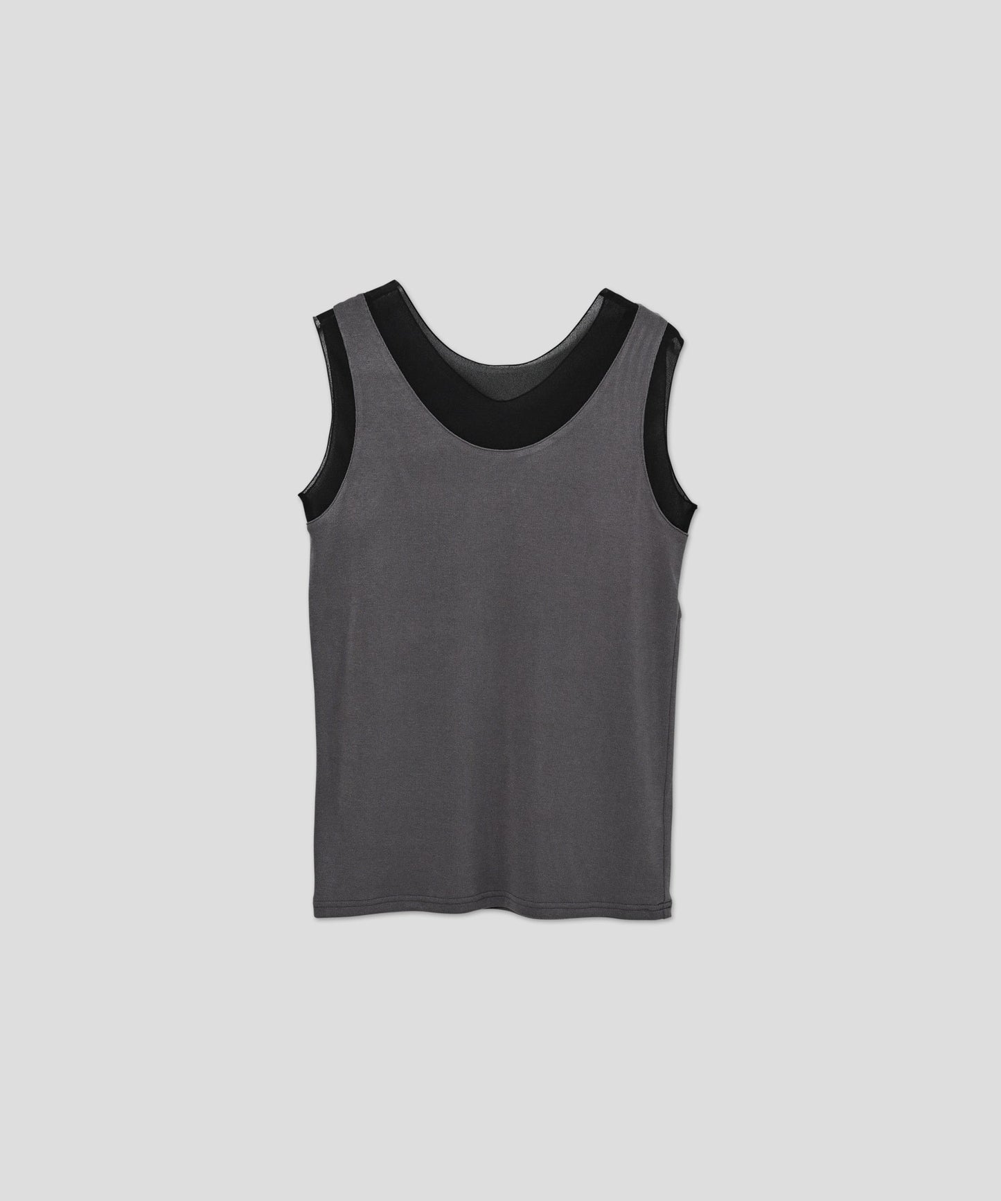sheer combination tank top / WHT26HCS4011
