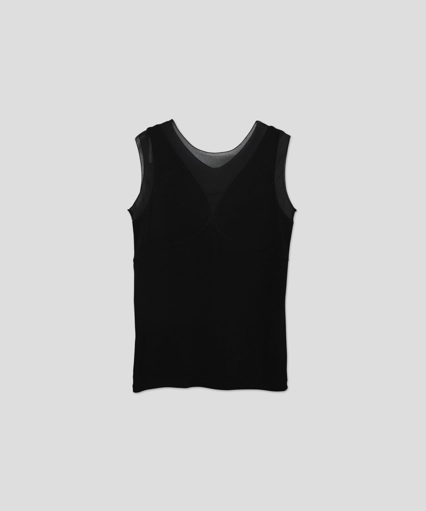 sheer combination tank top / WHT26HCS4011