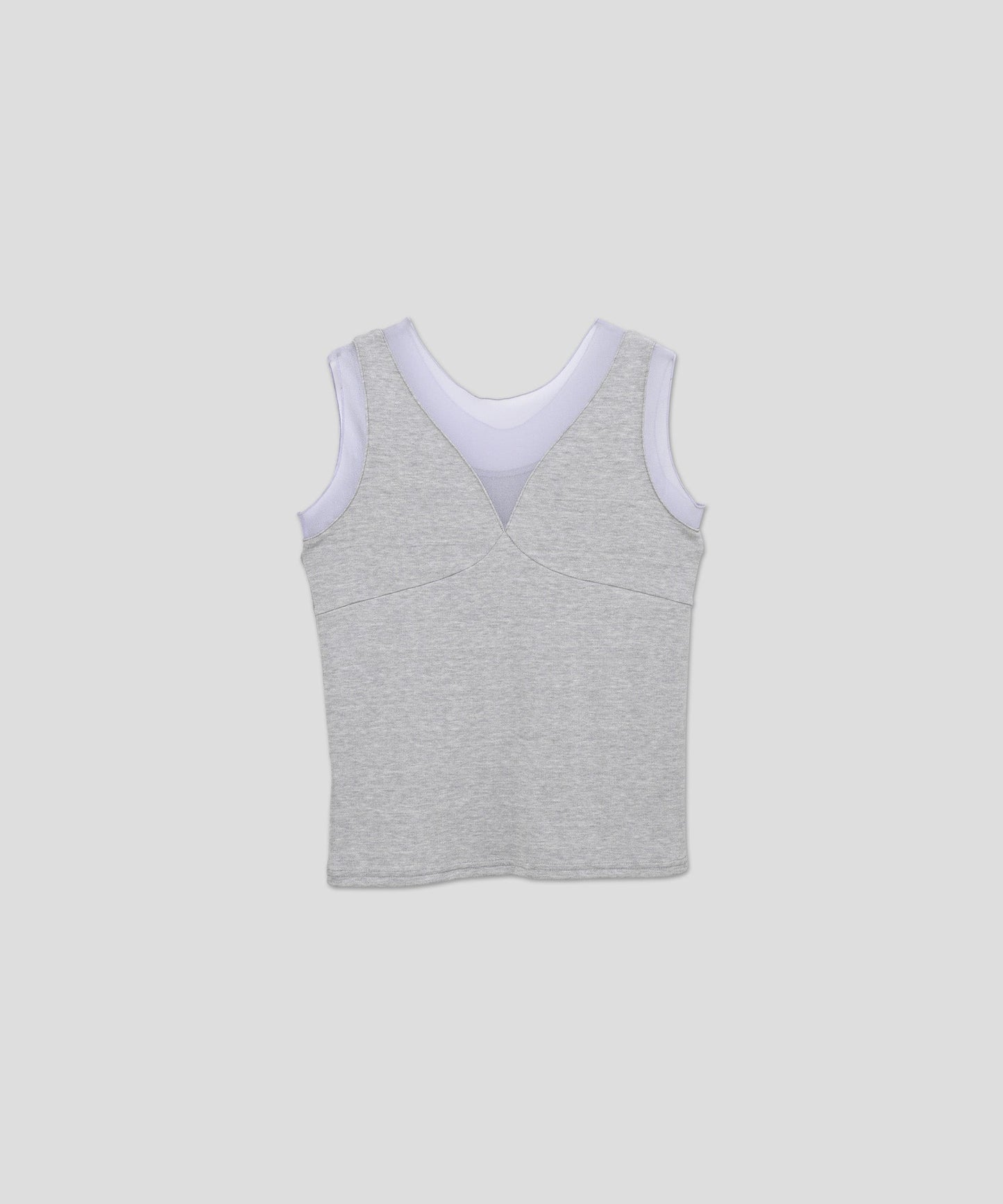 sheer combination tank top / WHT26HCS4011