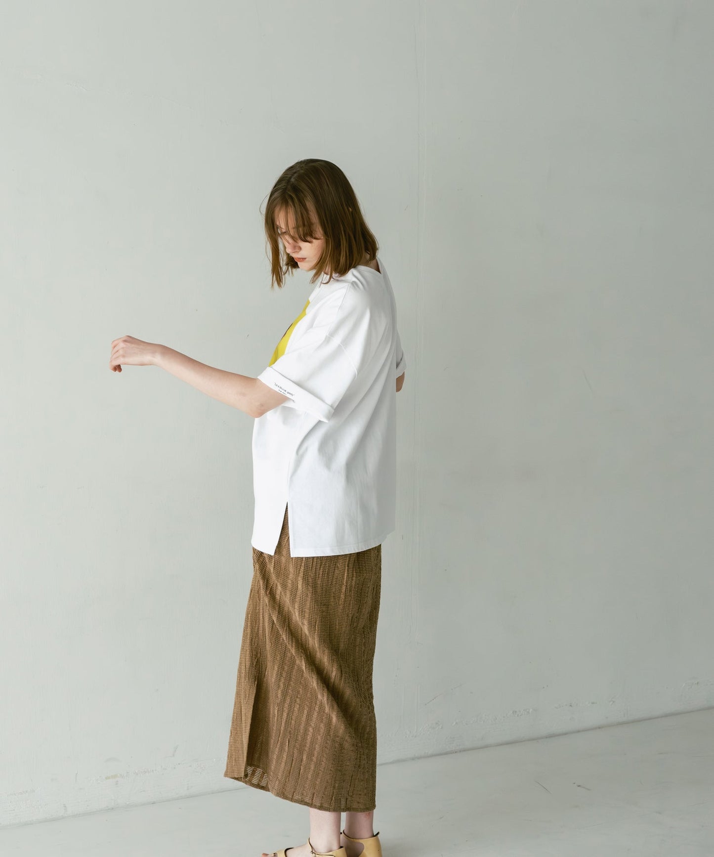 2way print tee / WHT26HCS4015