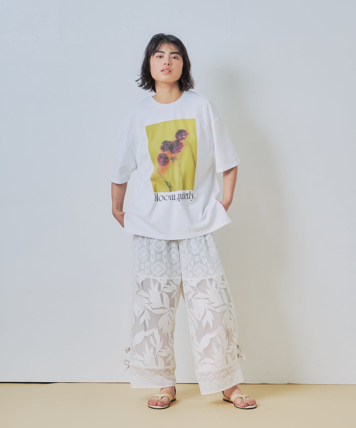 2way print tee / WHT26HCS4015