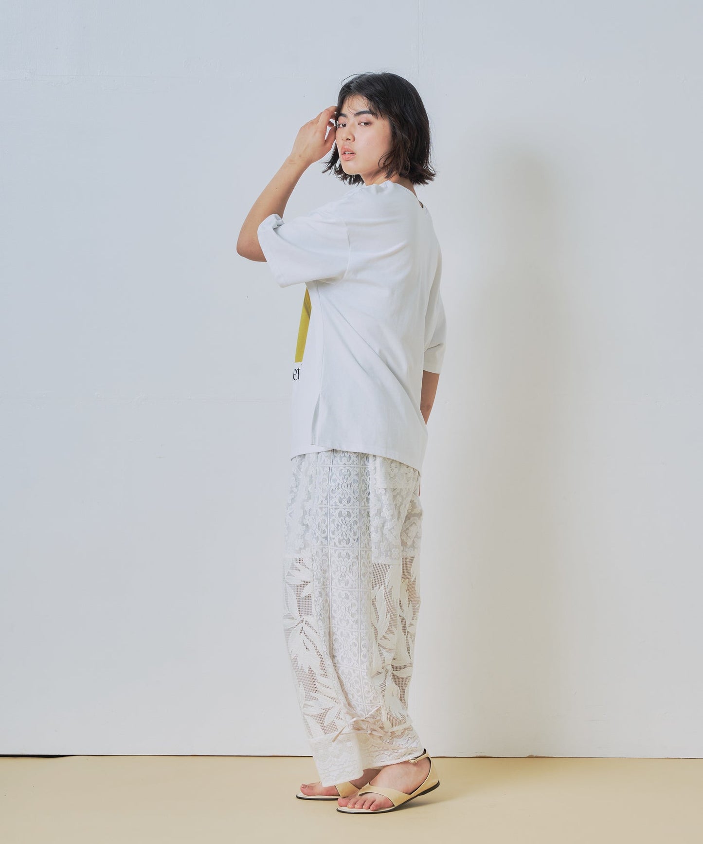 2way print tee / WHT26HCS4015