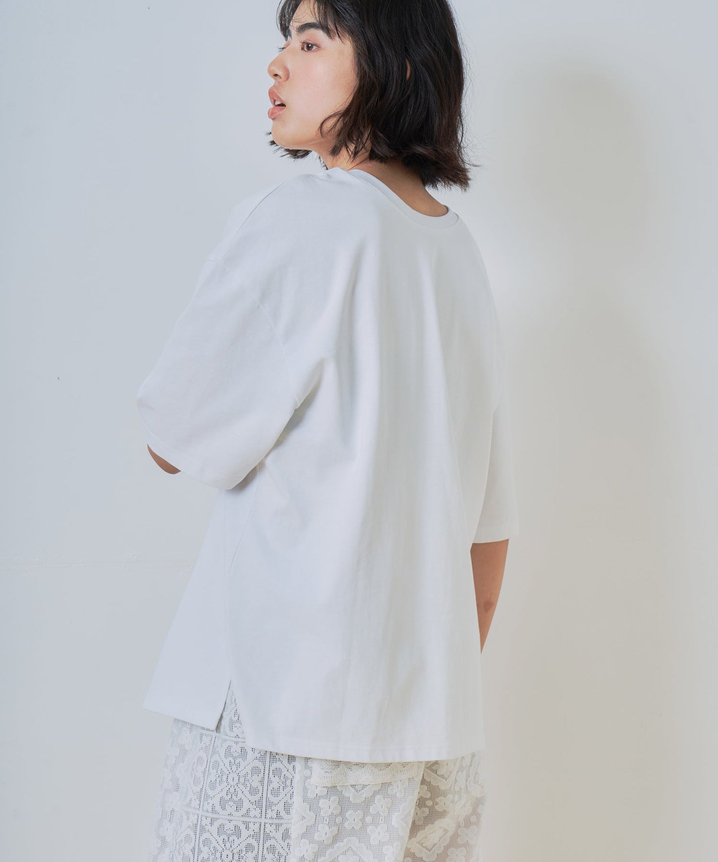 2way print tee / WHT26HCS4015