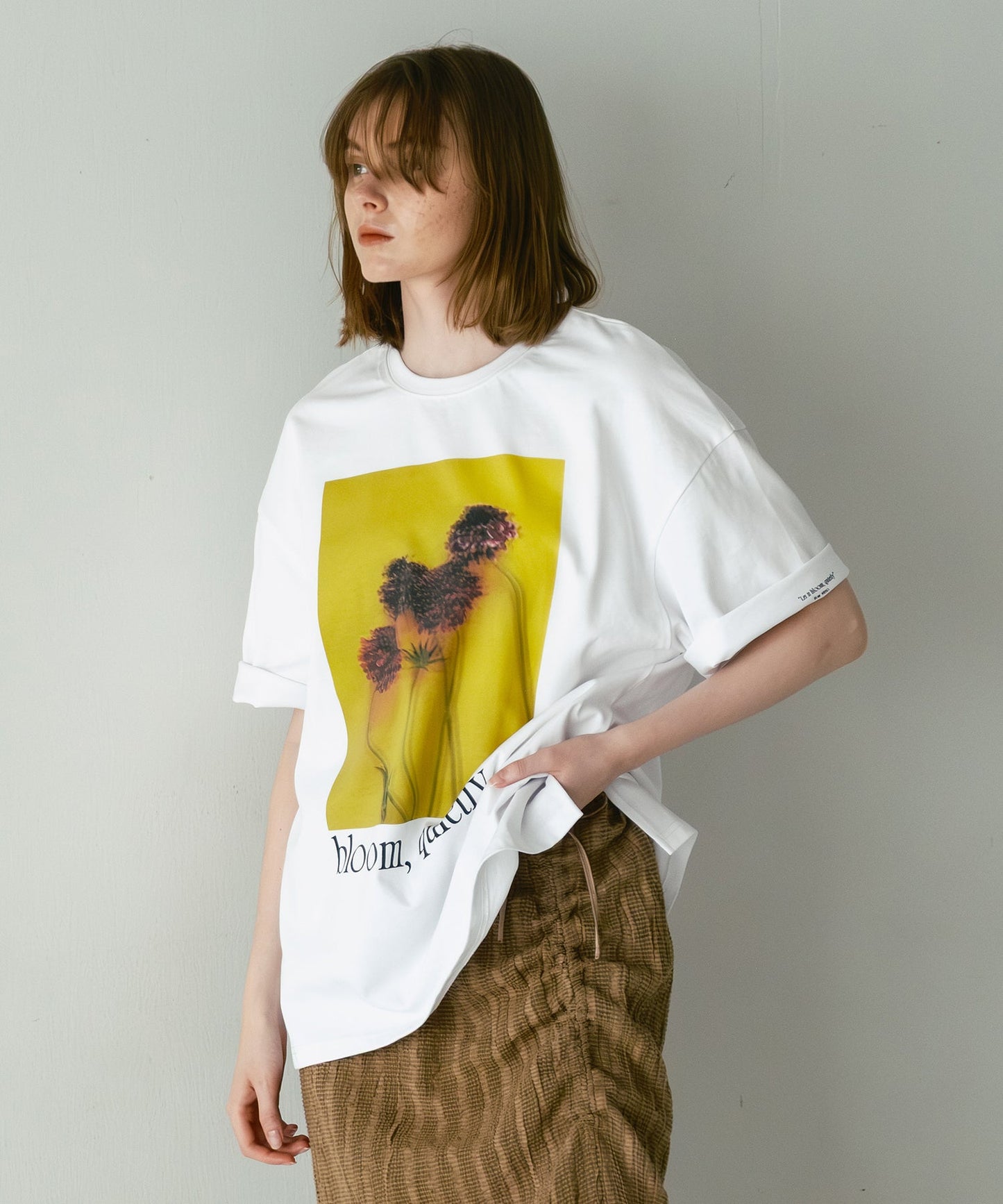 2way print tee / WHT26HCS4015