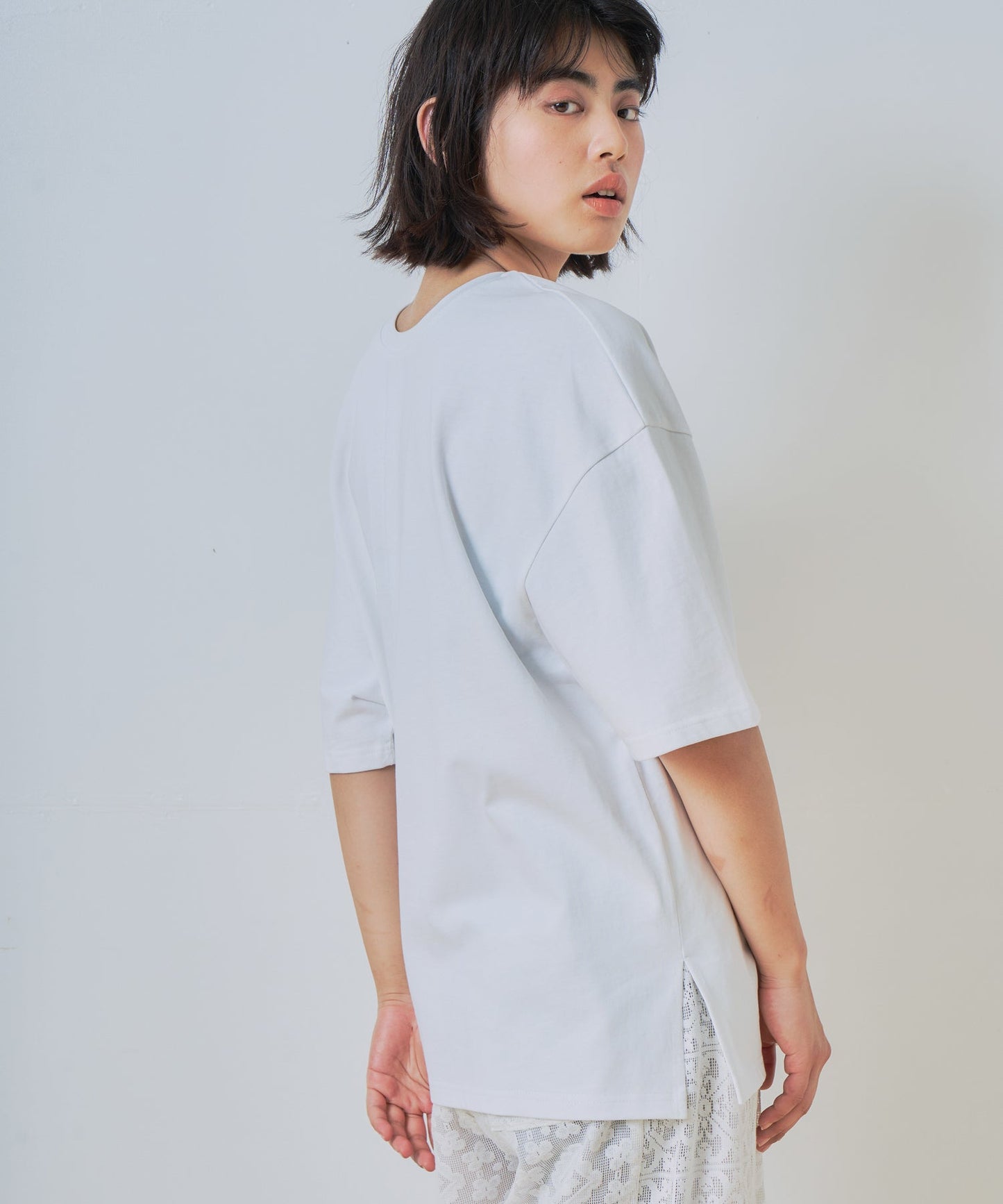 2way print tee / WHT26HCS4015