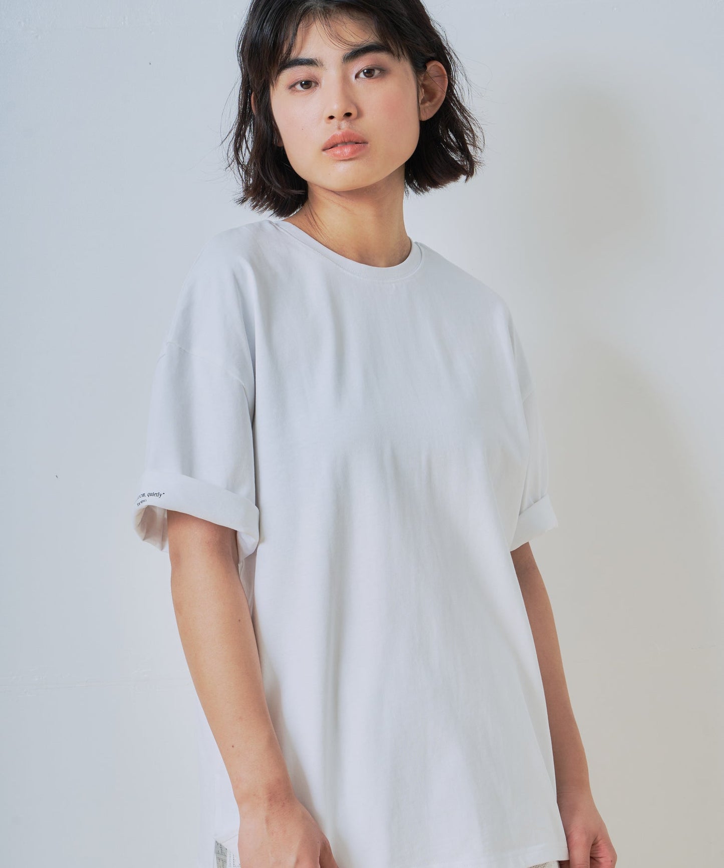 2way print tee / WHT26HCS4015