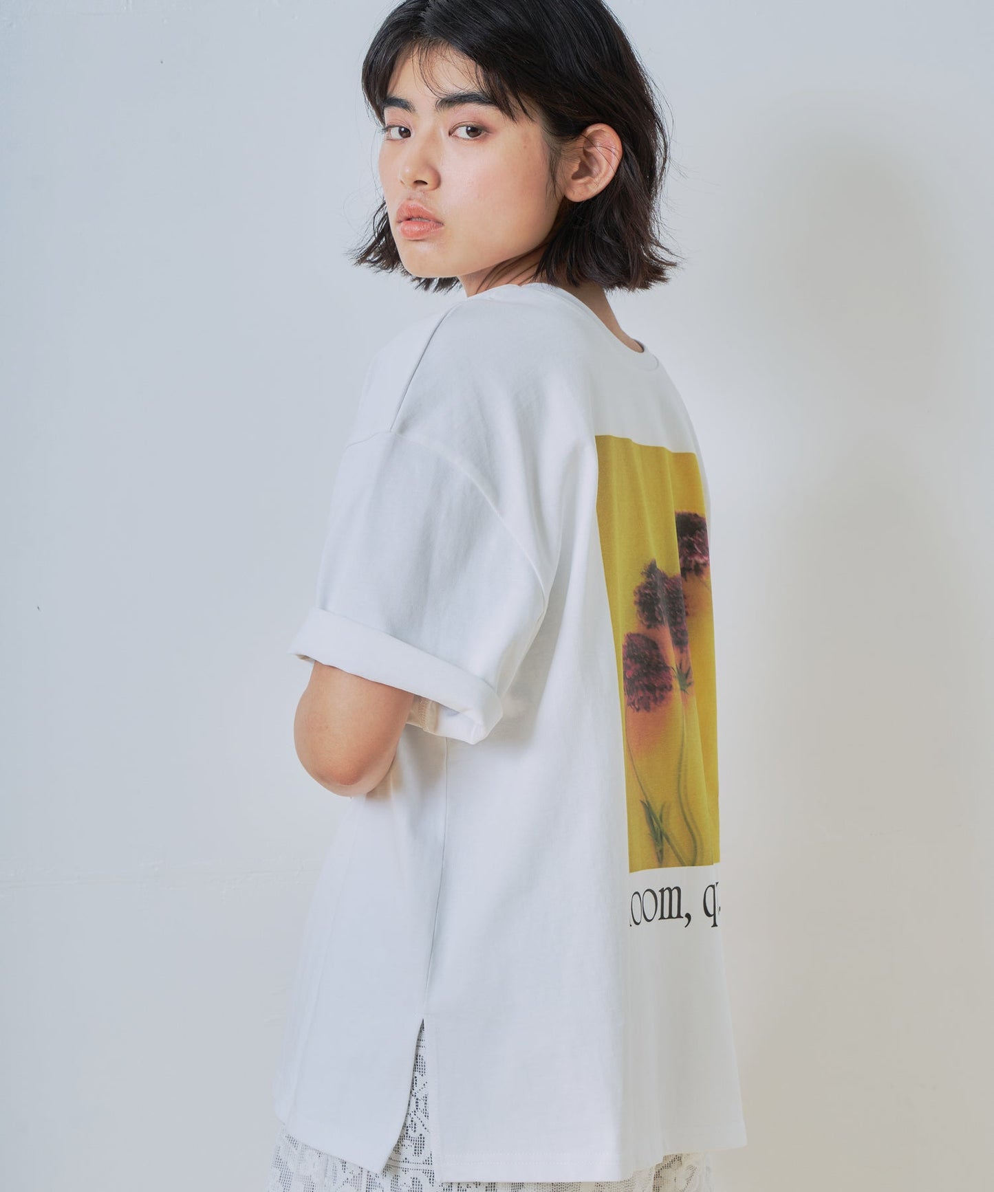 2way print tee / WHT26HCS4015