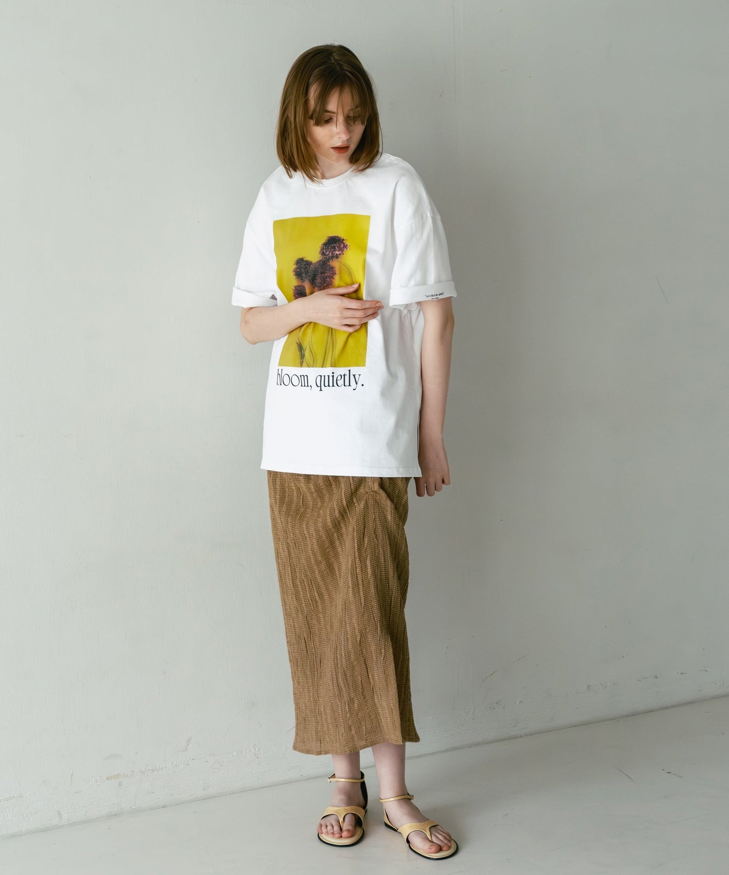2way print tee / WHT26HCS4015