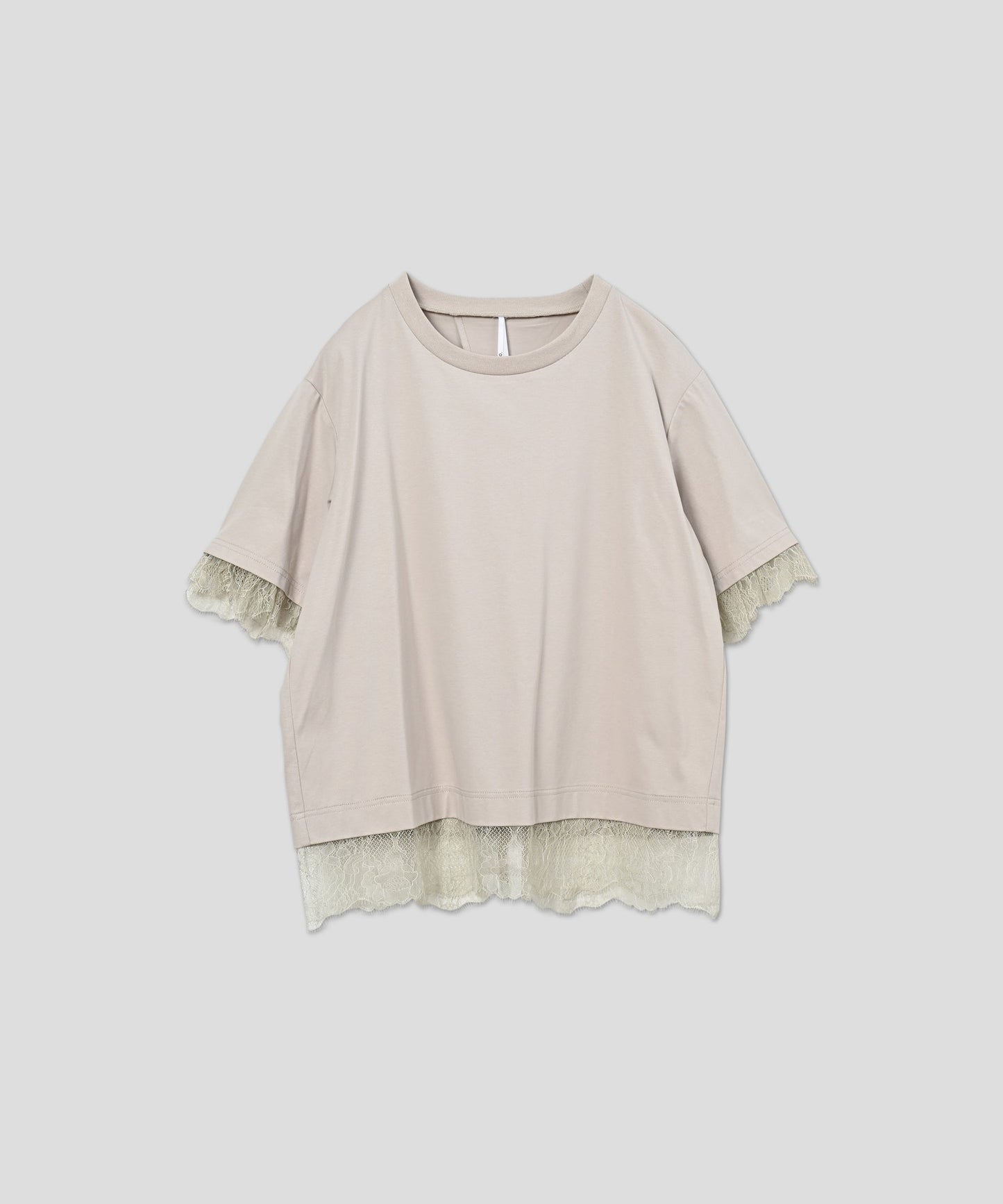 lace combination tee / WHT26HCS4016