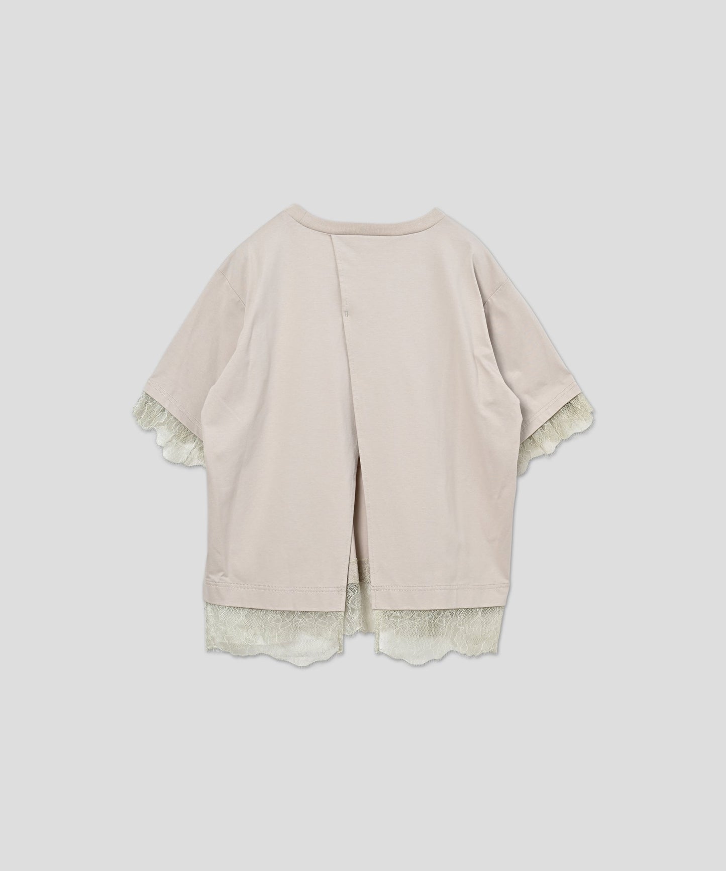 lace combination tee / WHT26HCS4016