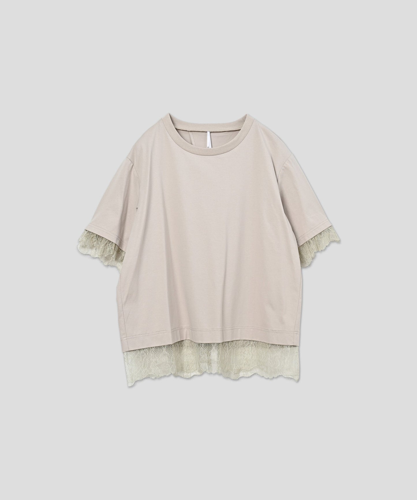 lace combination tee / WHT26HCS4016