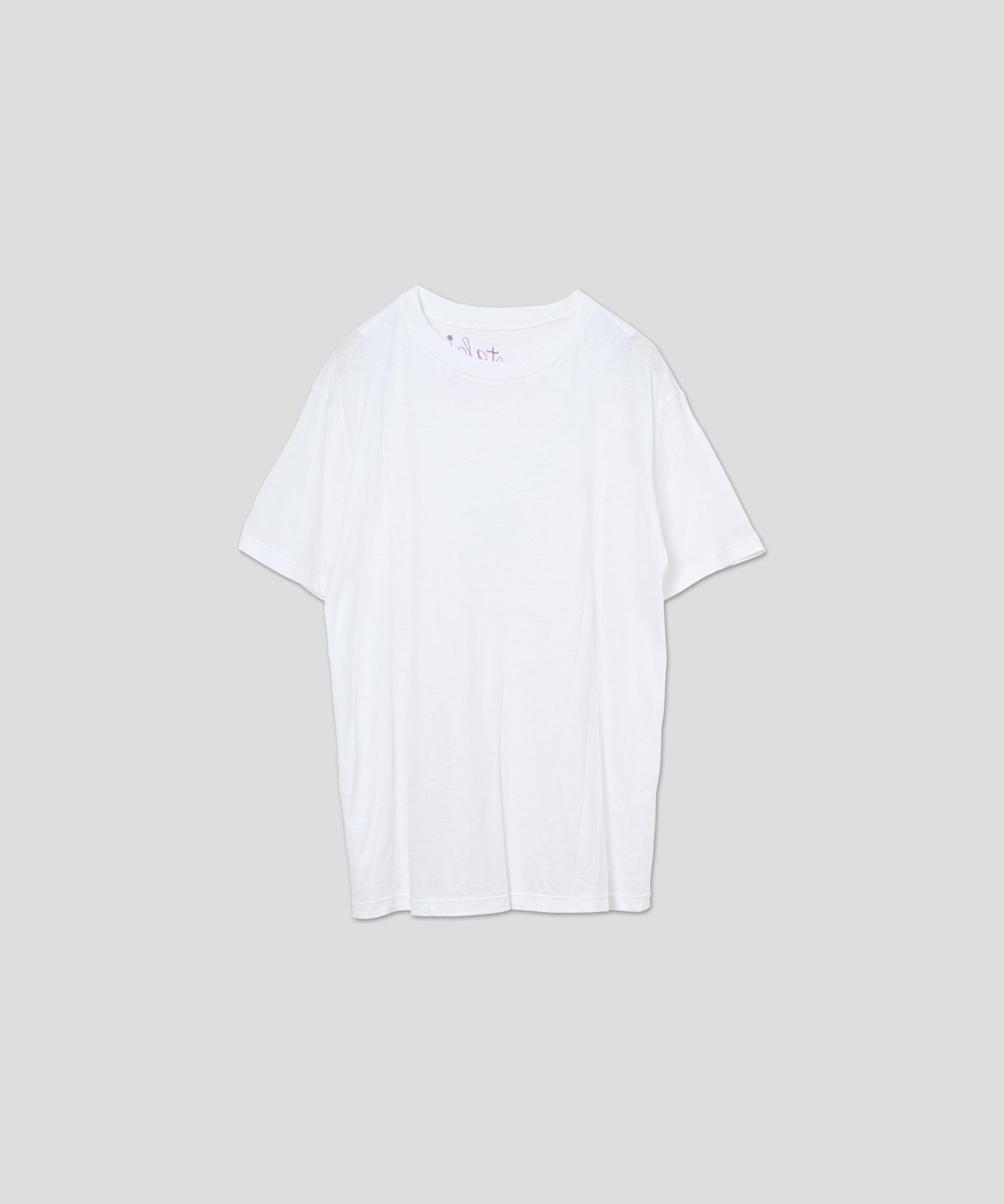 color embroidery tee / WHT26HCS4017