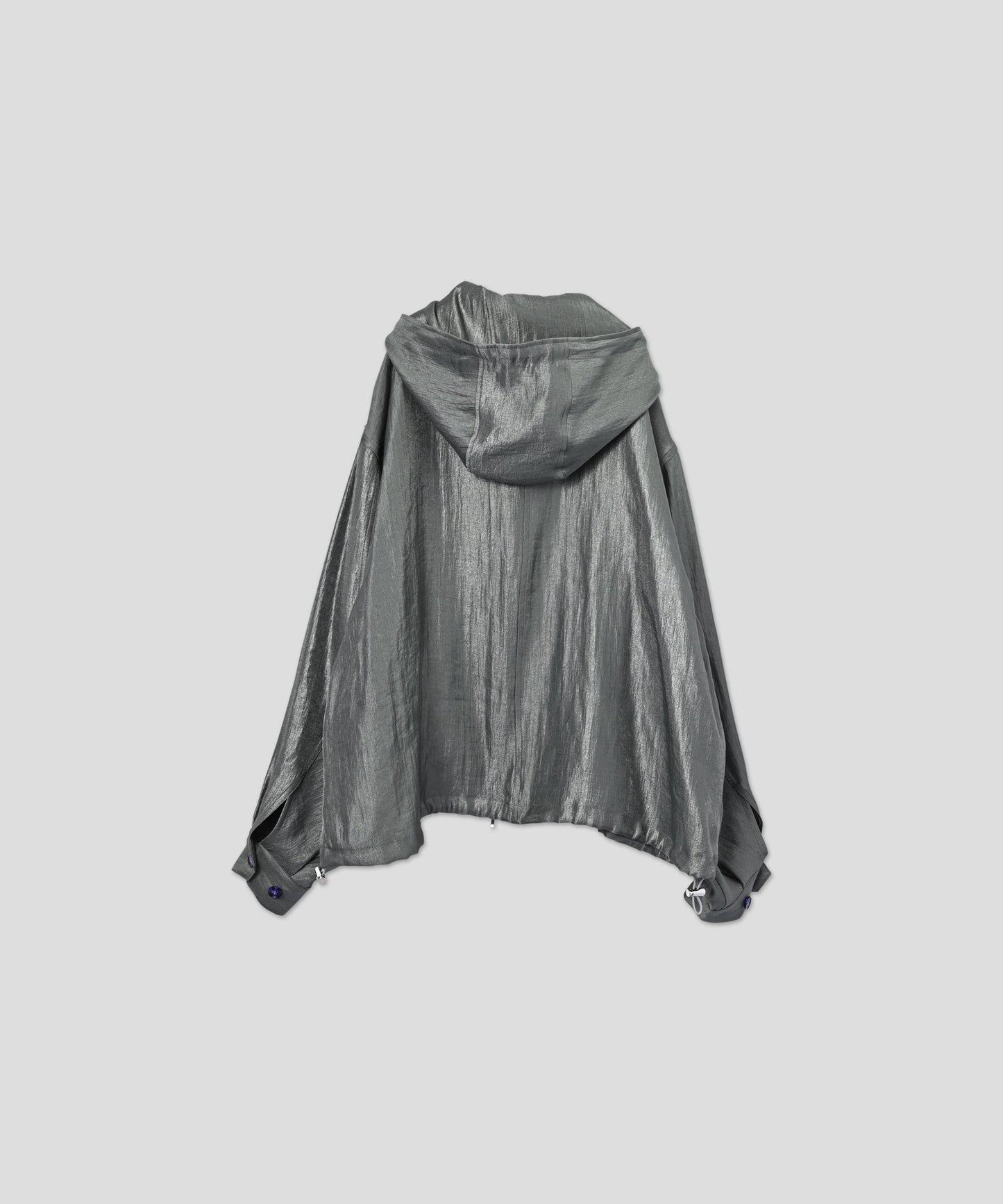 shiny hoodie blouson / WHT26HJK4055