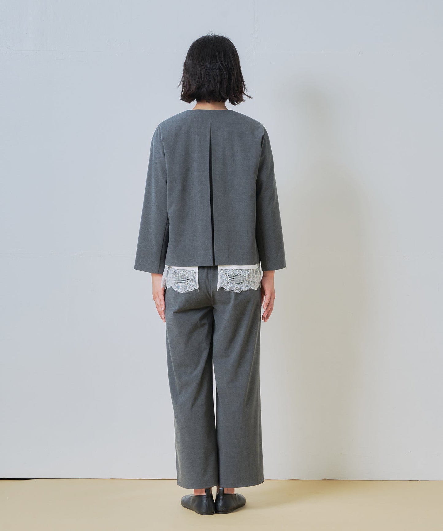 no collar jacket / WHT26HJK4056