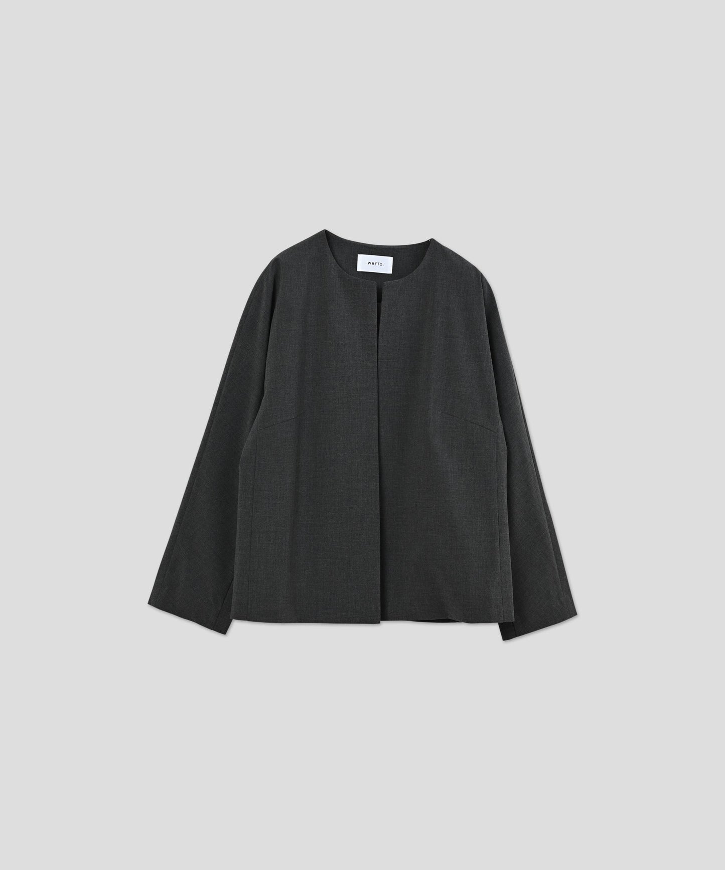 no collar jacket / WHT26HJK4056