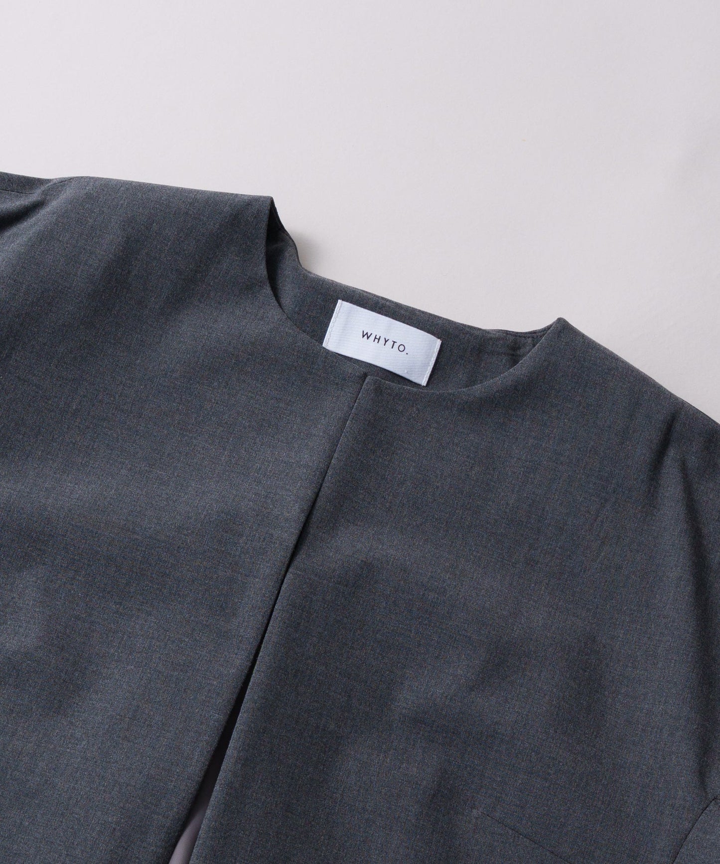 no collar jacket / WHT26HJK4056