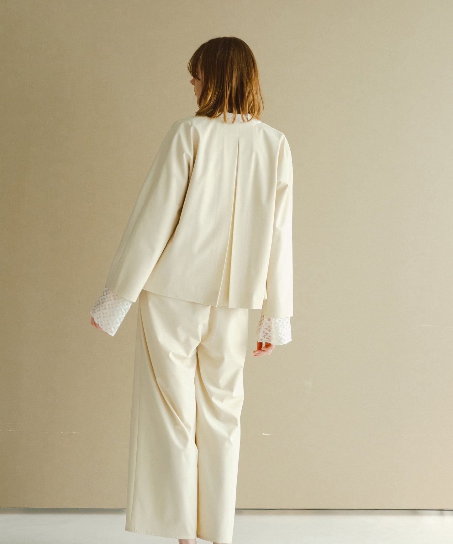 no collar jacket / WHT26HJK4056