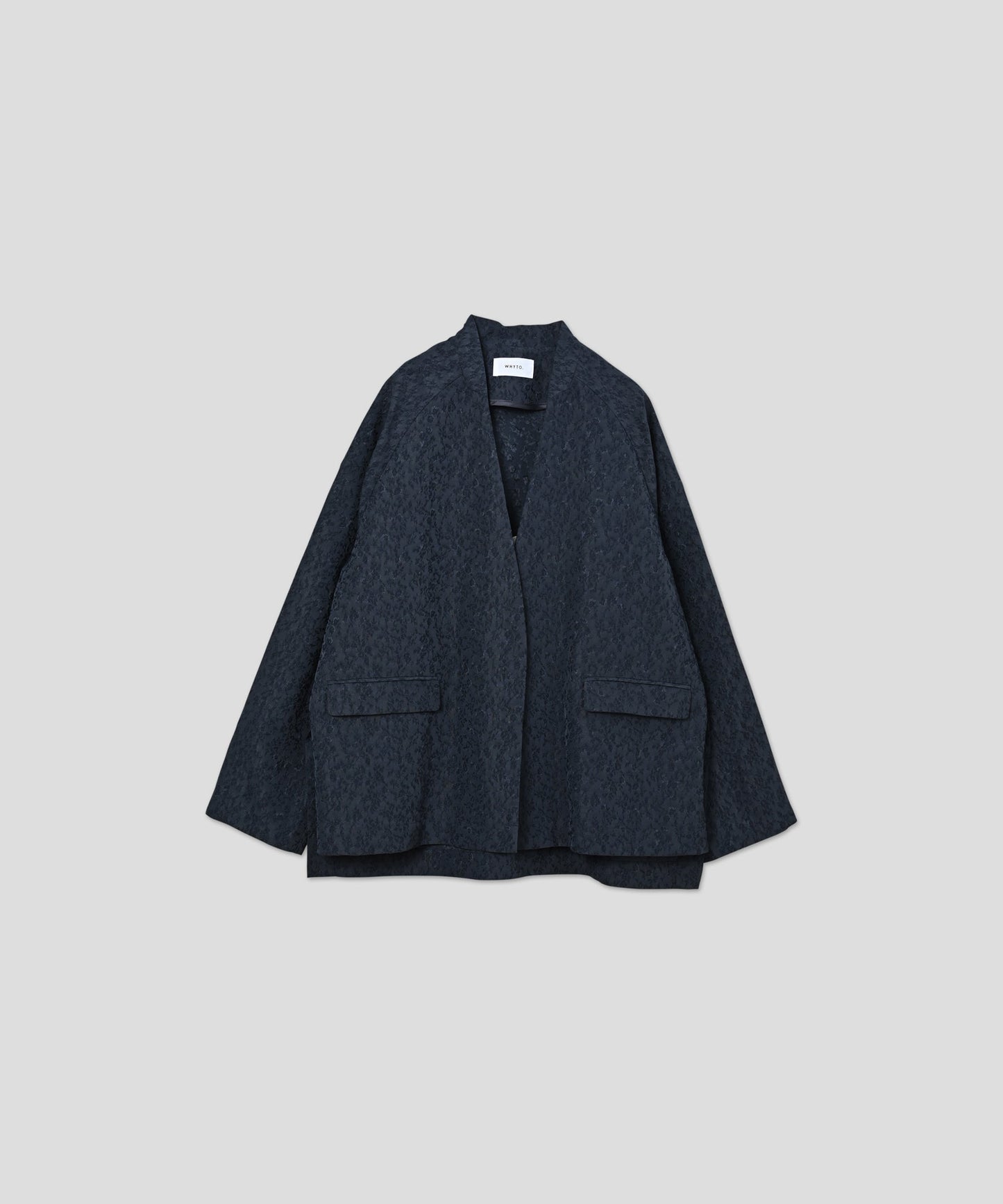 jacquard slit over jacket / WHT26HJK4059