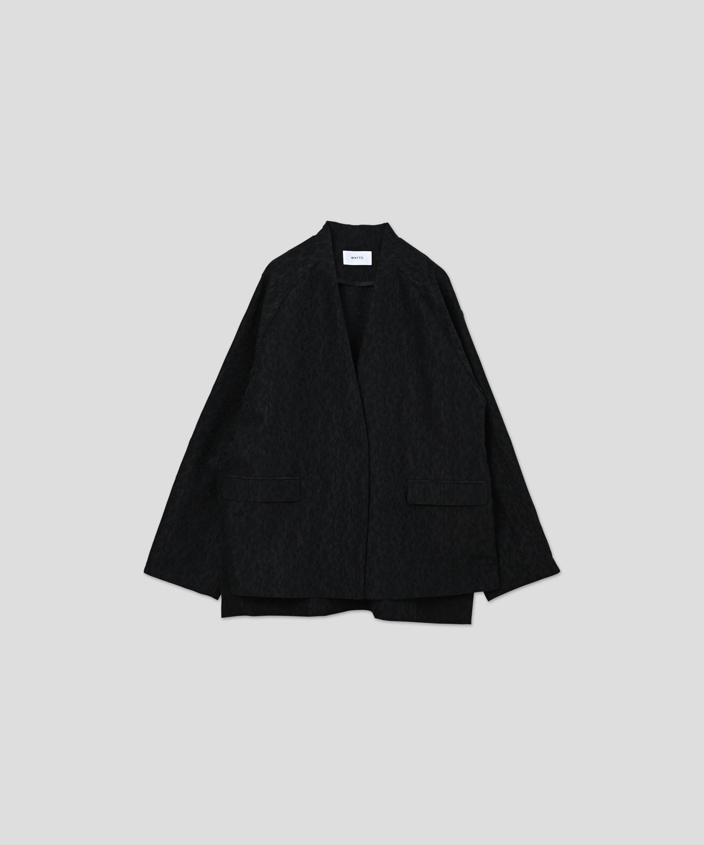 jacquard slit over jacket / WHT26HJK4059