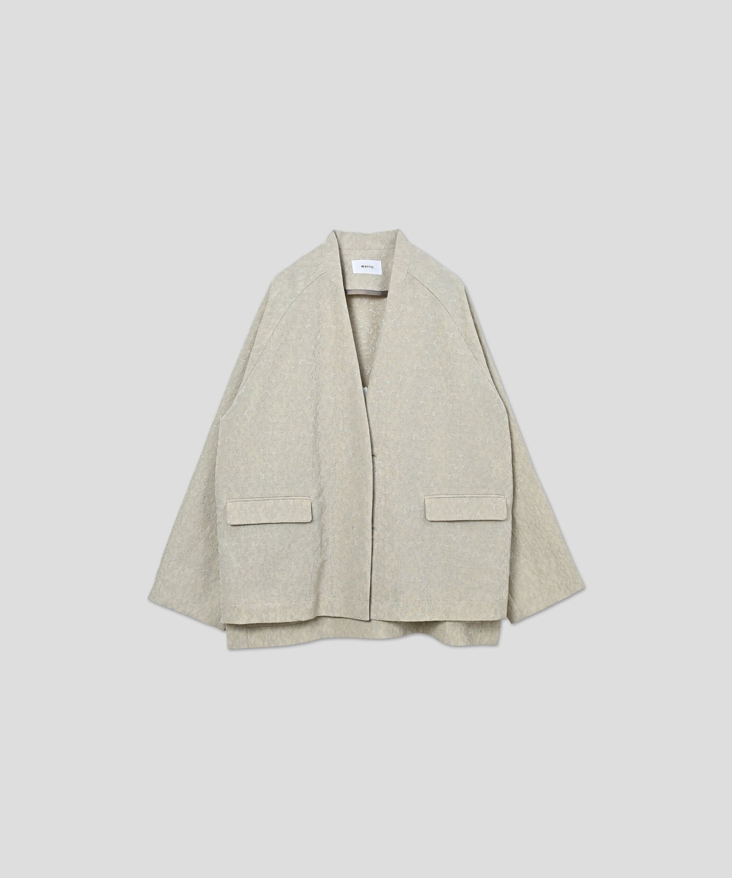 jacquard slit over jacket / WHT26HJK4059