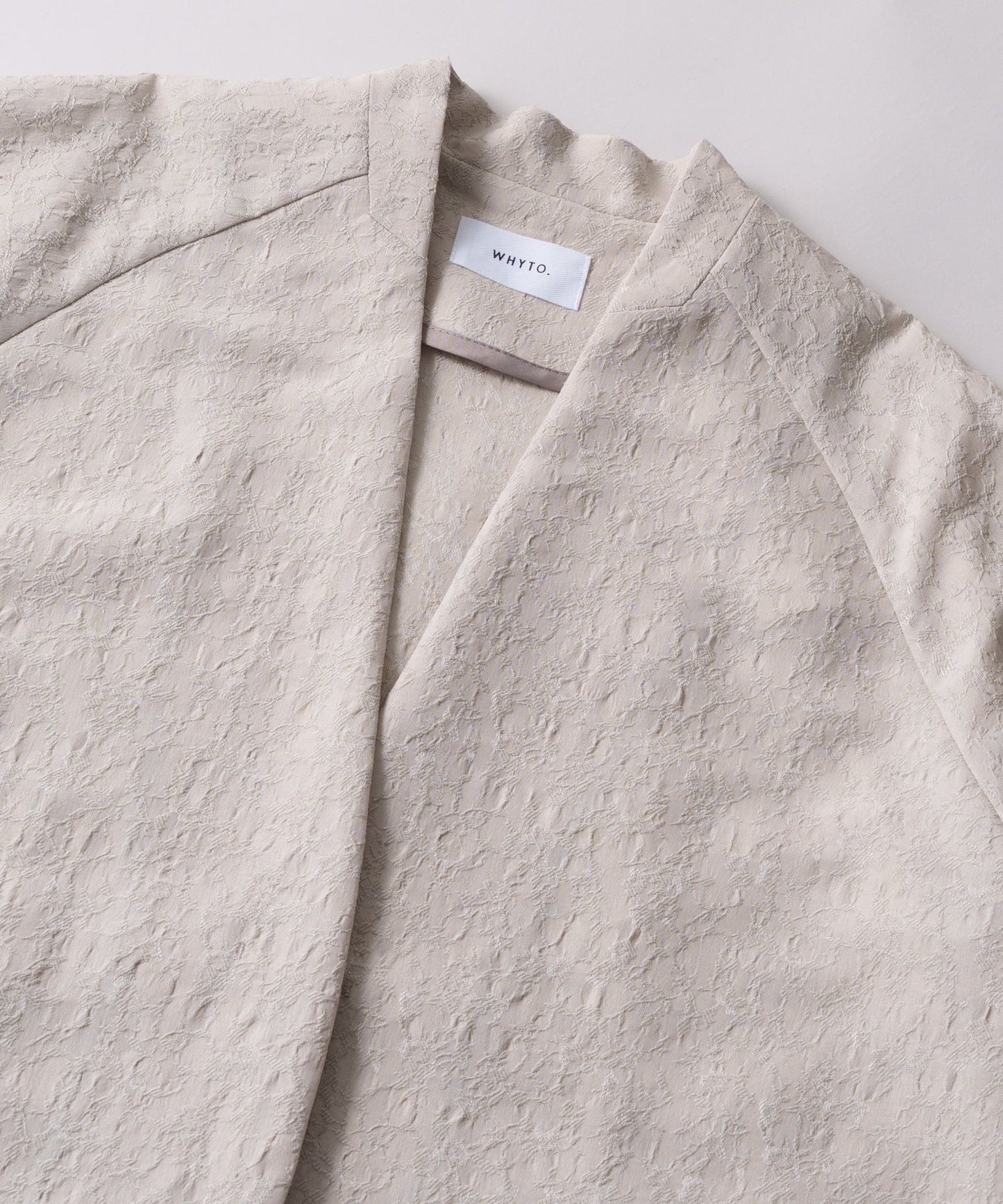 jacquard slit over jacket / WHT26HJK4059