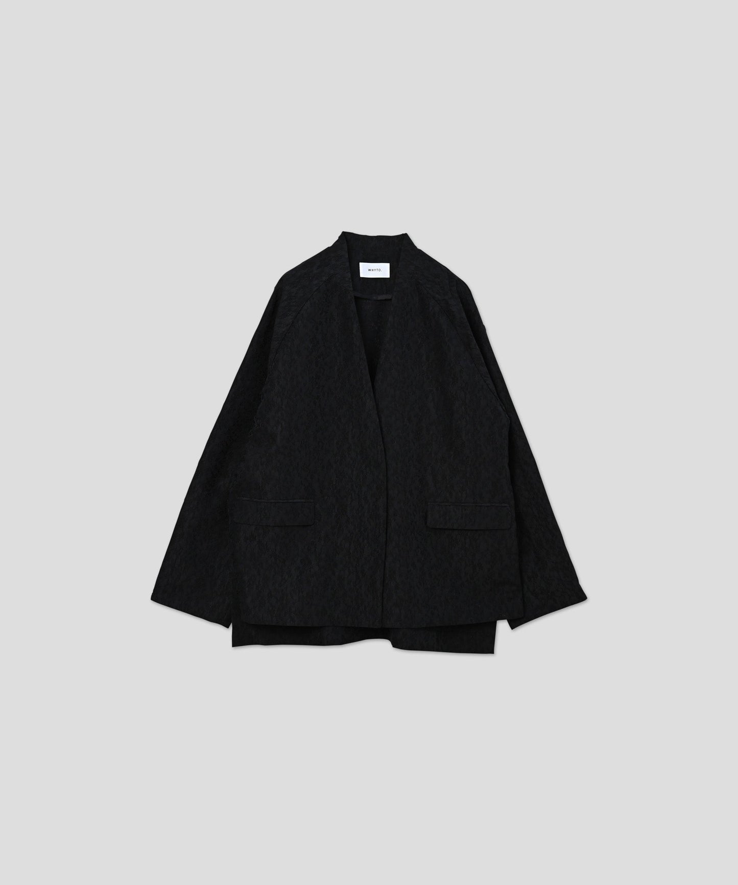 jacquard slit over jacket / WHT26HJK4059