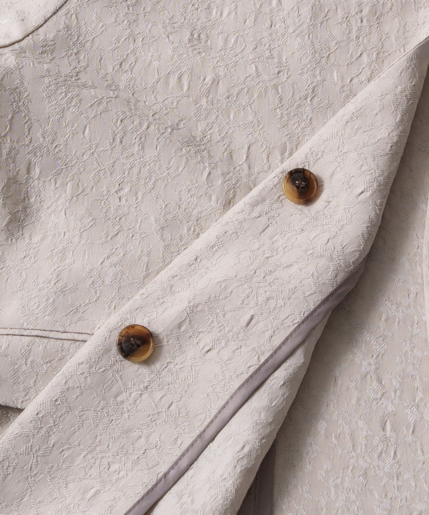 jacquard slit over jacket / WHT26HJK4059