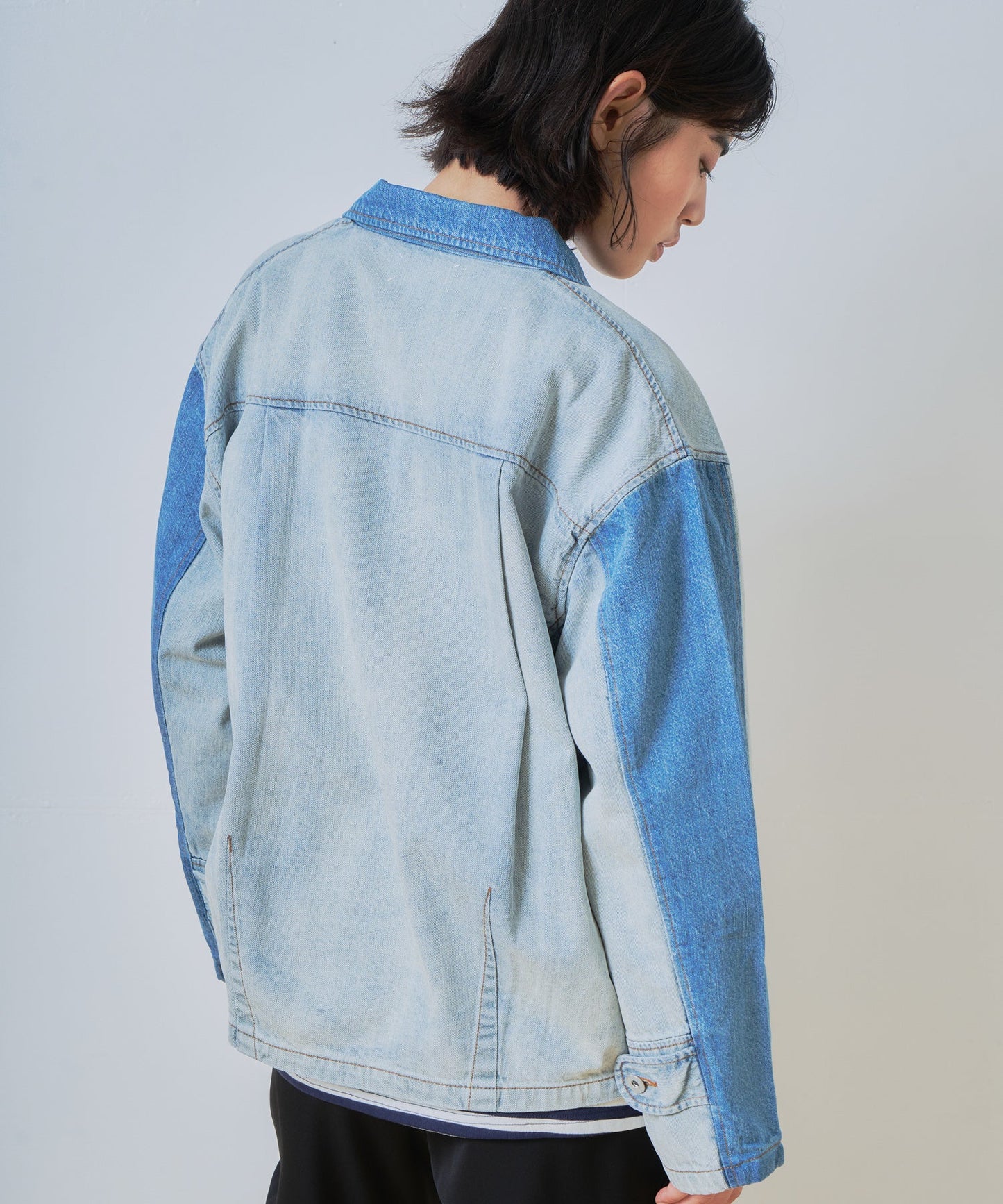 denim zip jacket / WHT26HJK4060