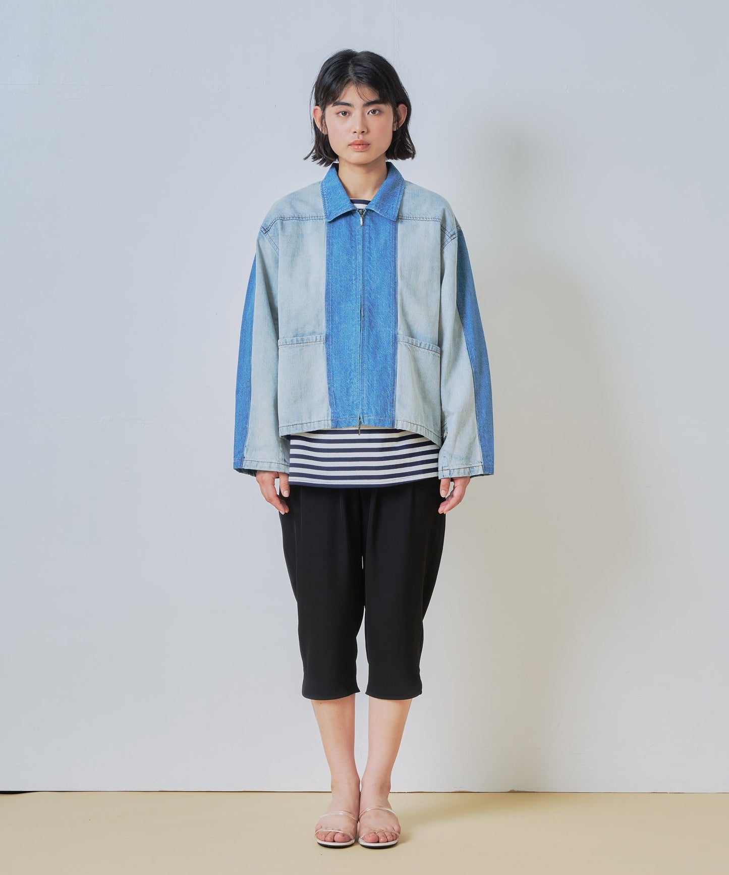 denim zip jacket / WHT26HJK4060