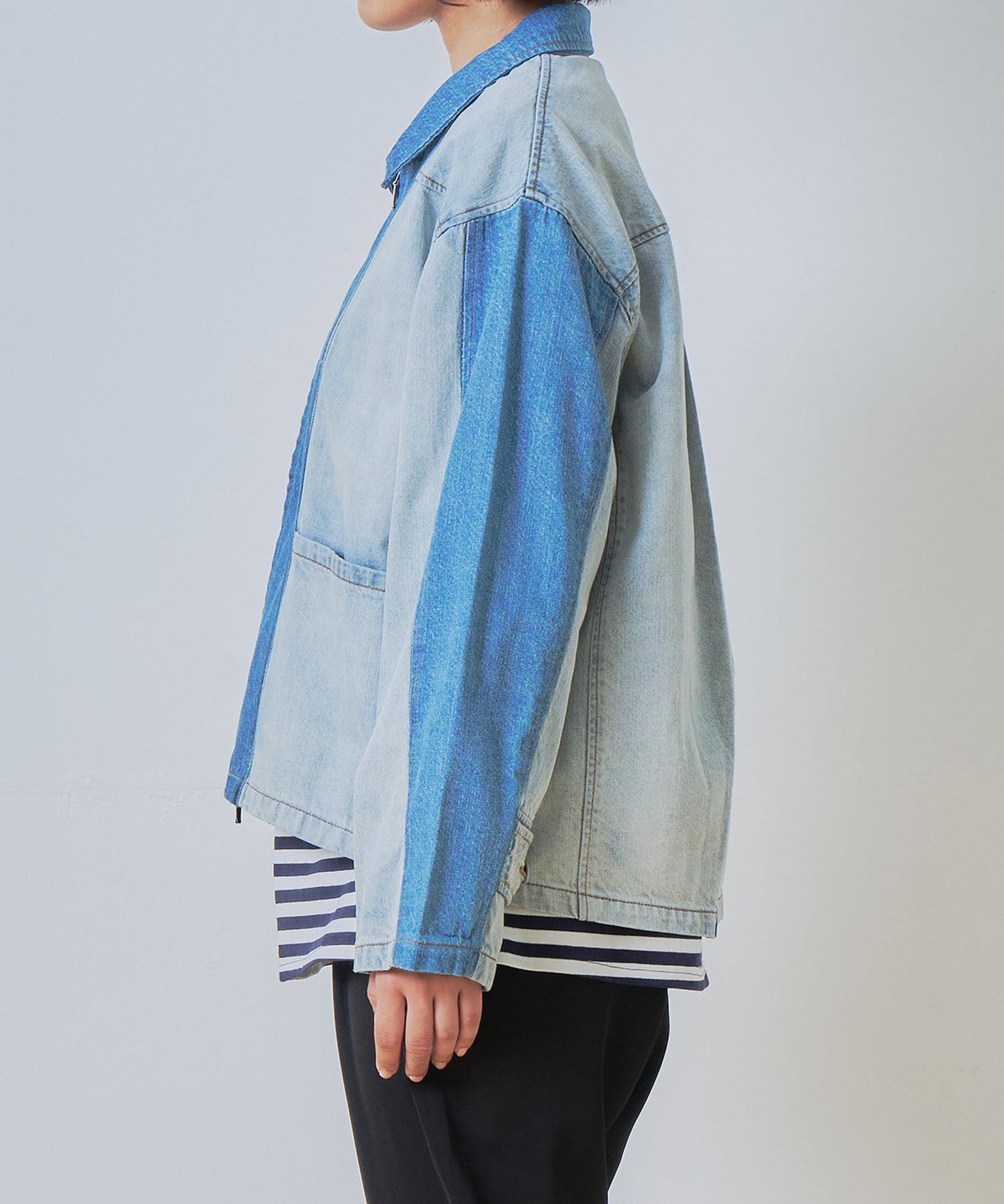 denim zip jacket / WHT26HJK4060
