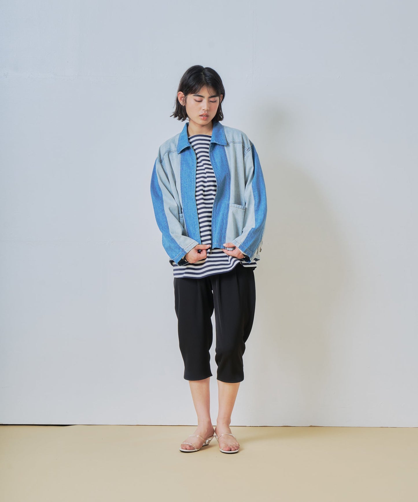 denim zip jacket / WHT26HJK4060