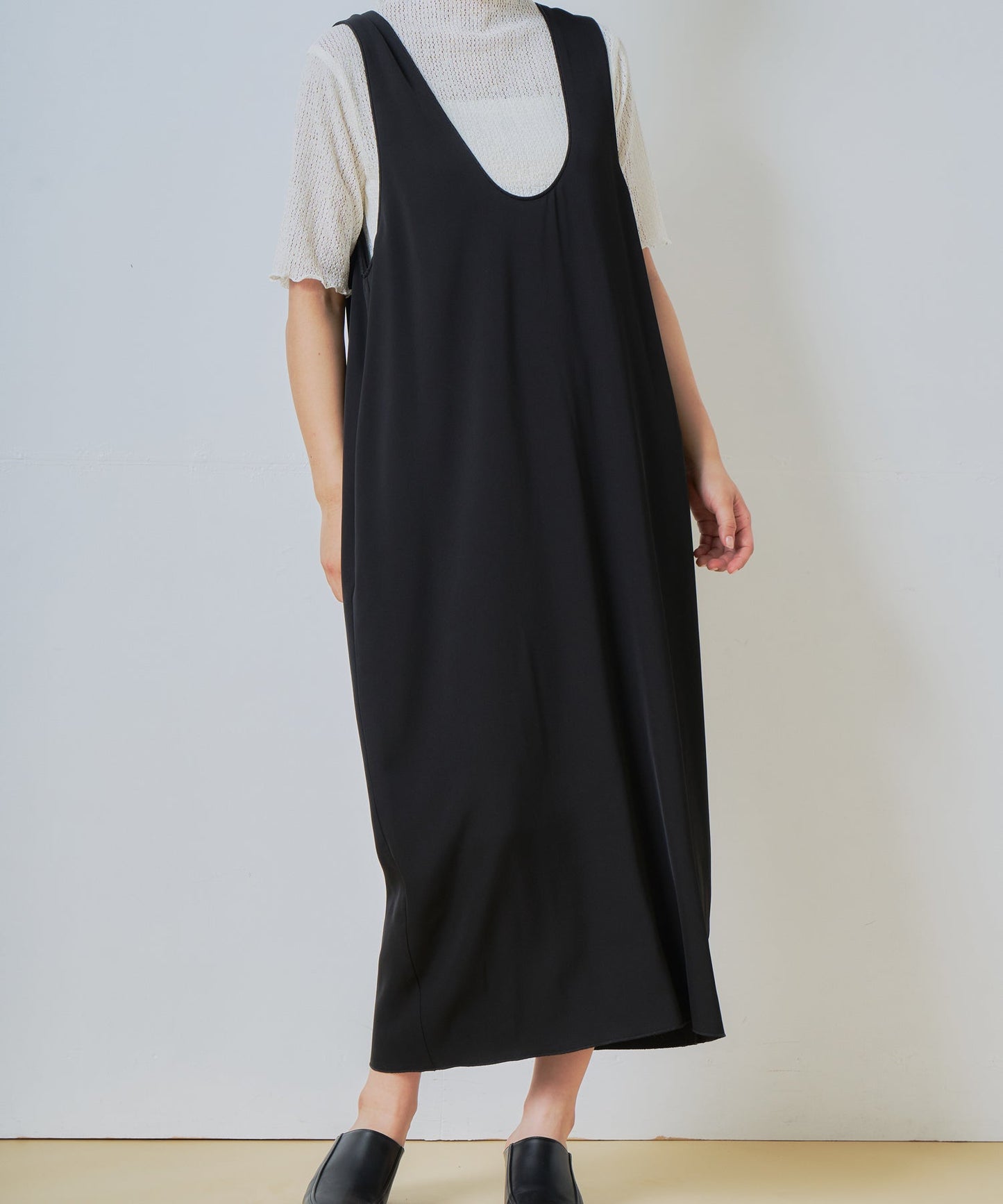 u neck cocoon dress / WHT26HOP4079