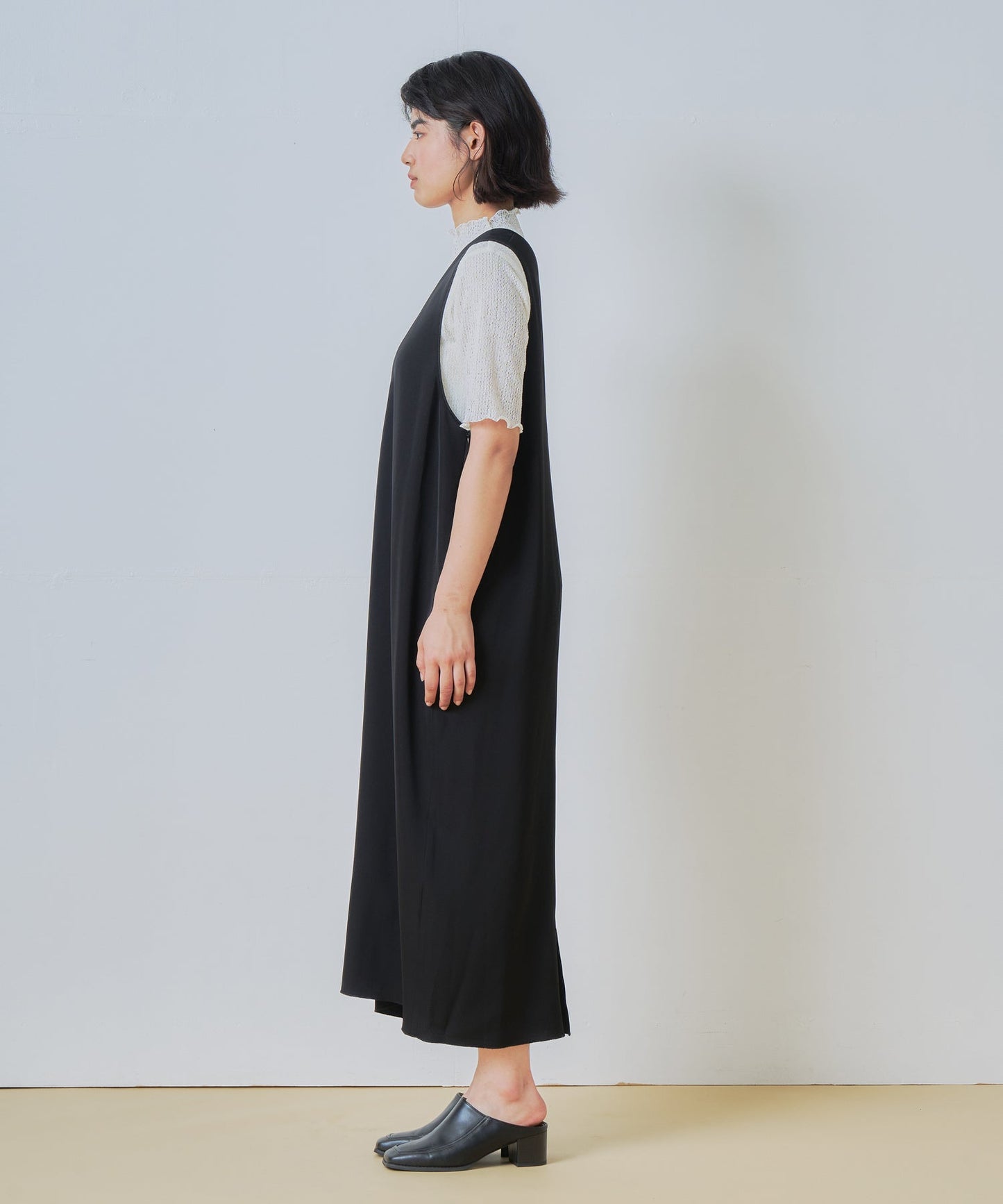 u neck cocoon dress / WHT26HOP4079