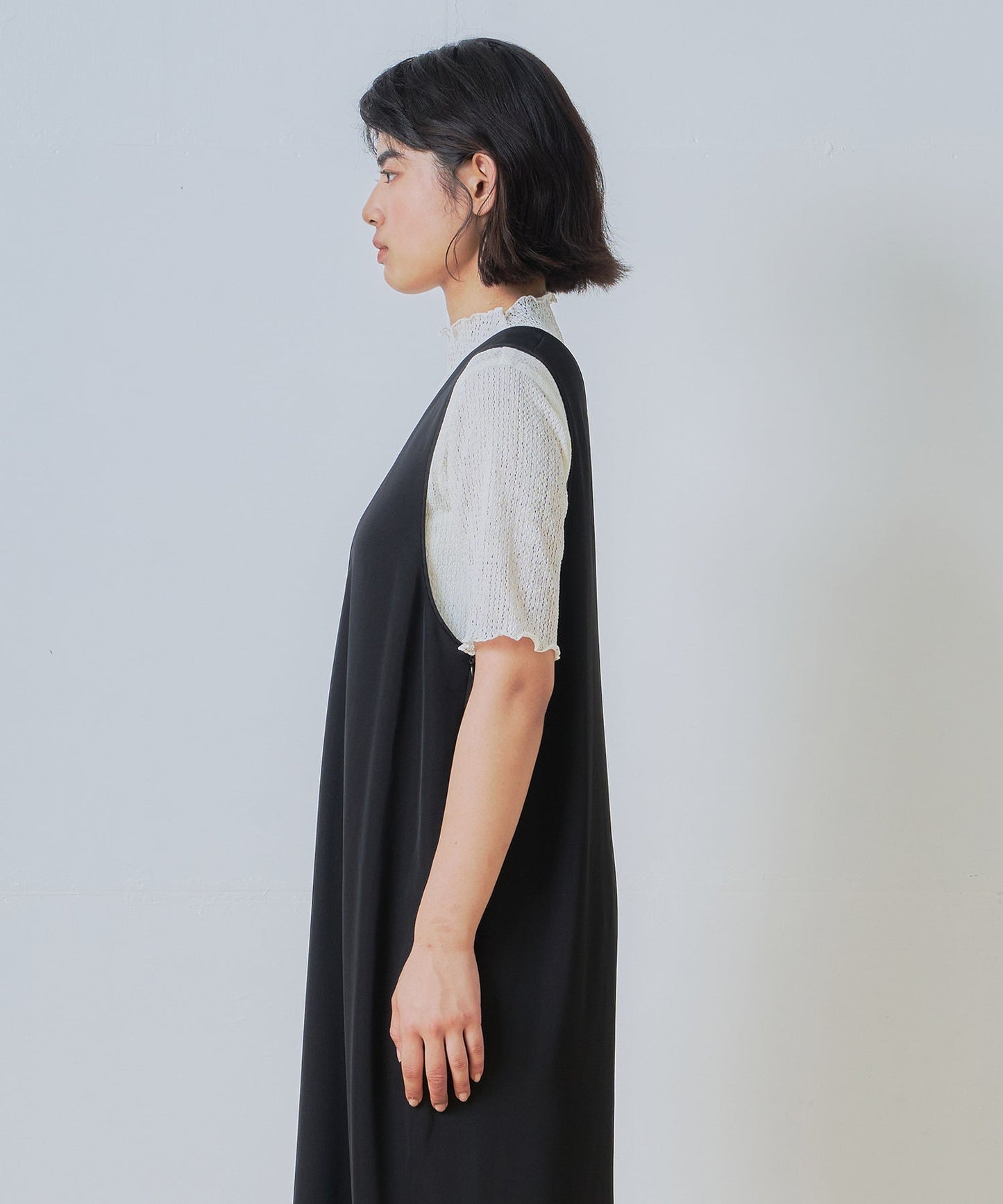 u neck cocoon dress / WHT26HOP4079