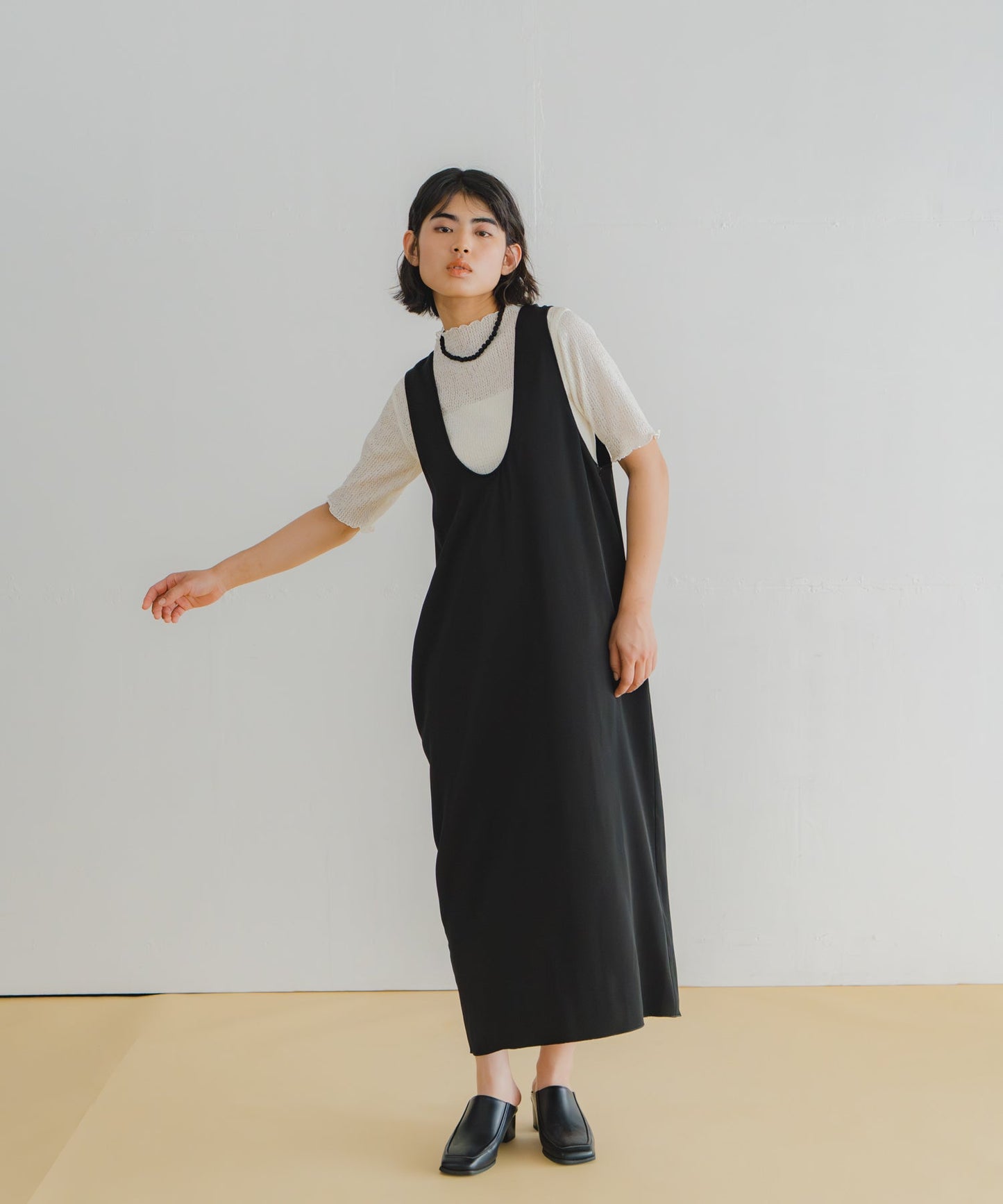 u neck cocoon dress / WHT26HOP4079
