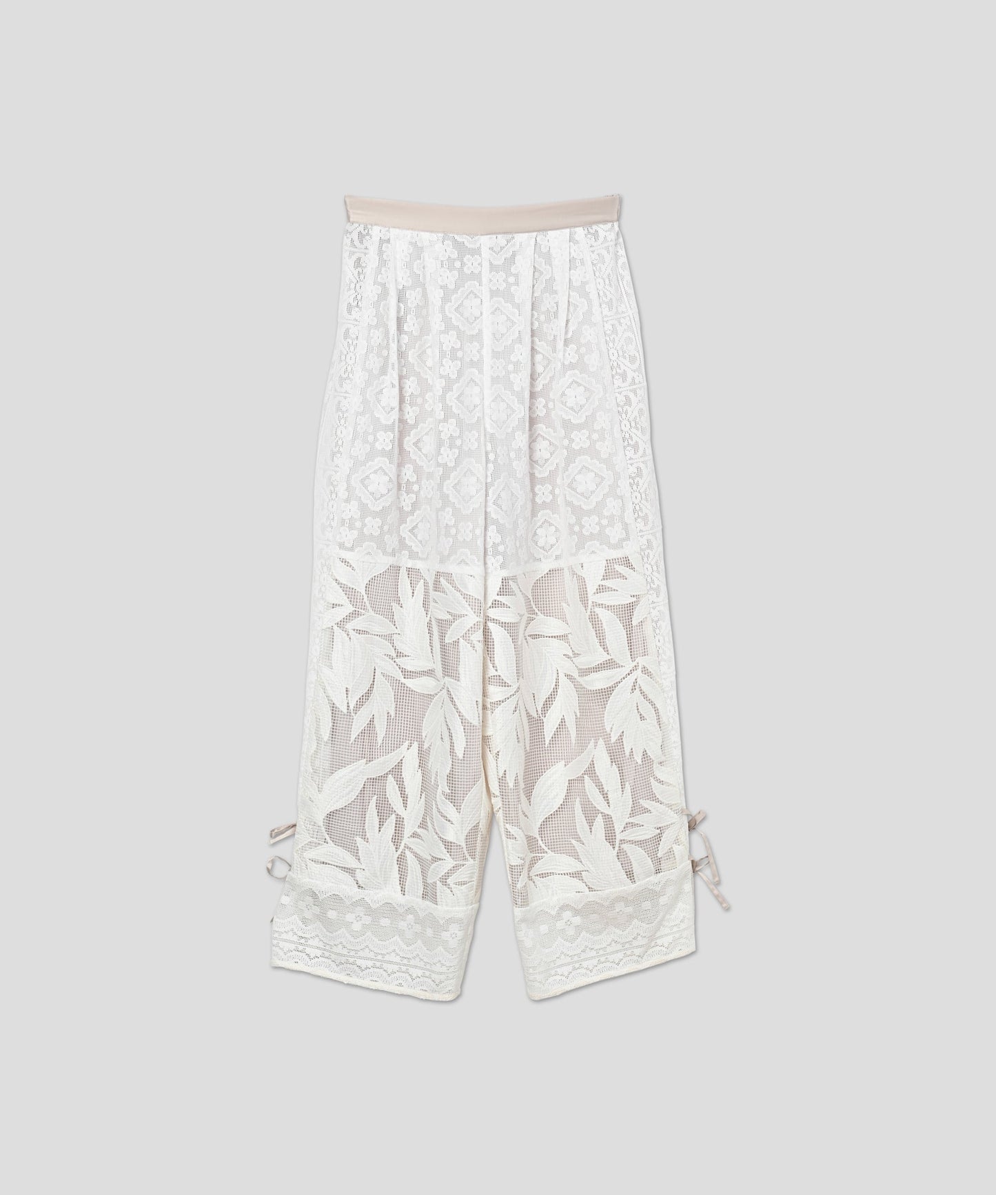 lace combination pants / WHT26HPT4063