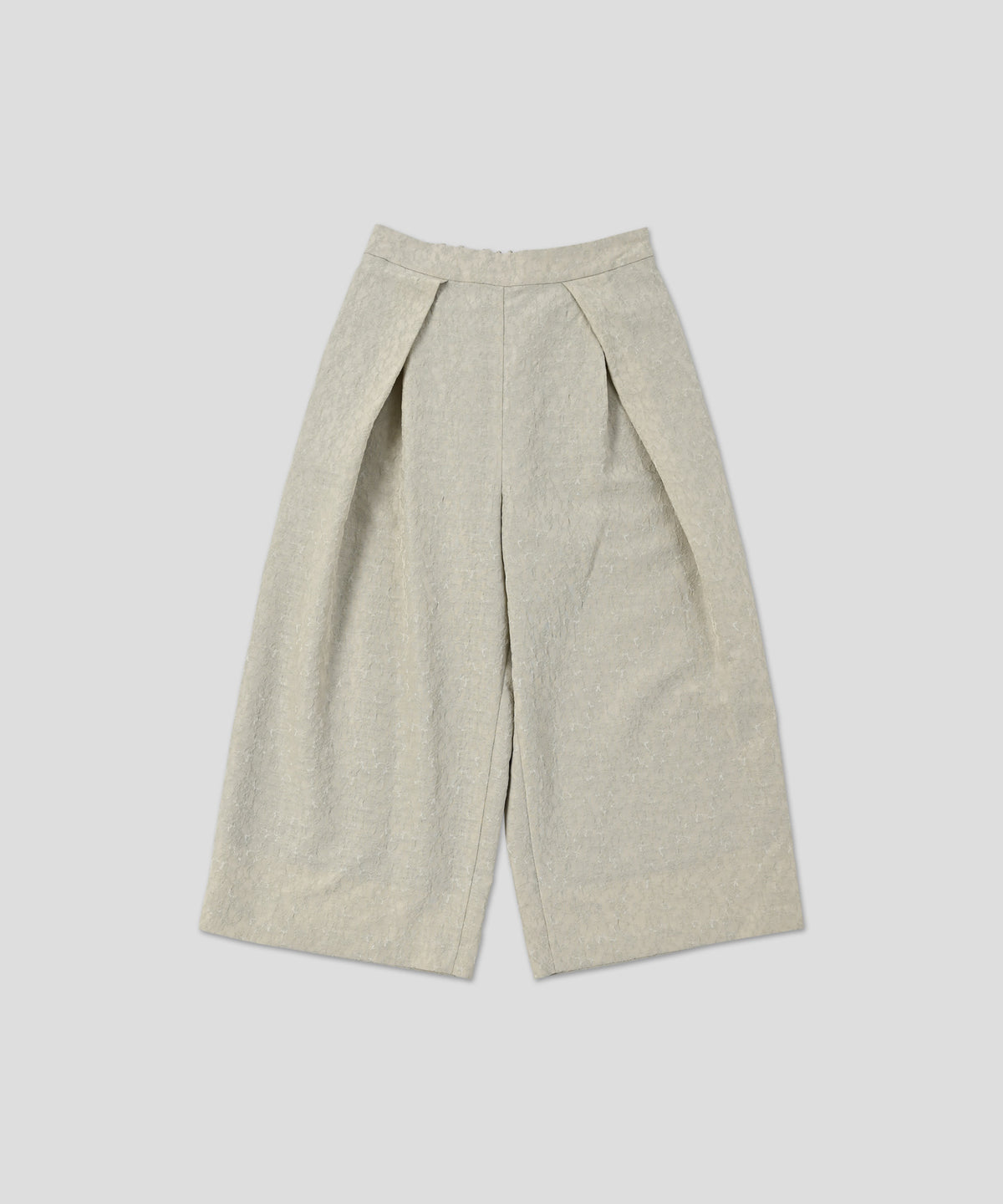 jacquard tuck trouser / WHT26HPT4067