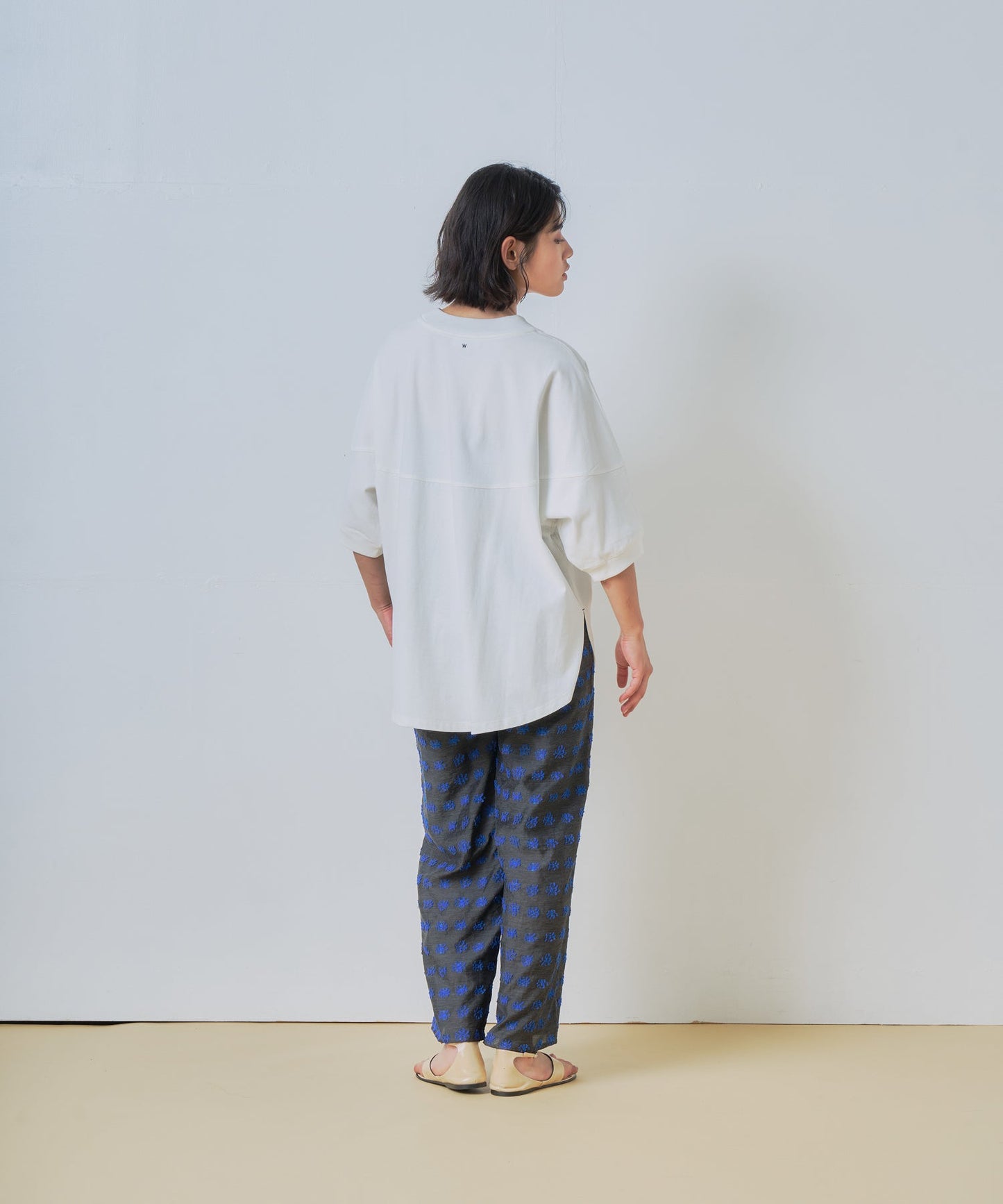 jacquard wide pants / WHT26HPT4070