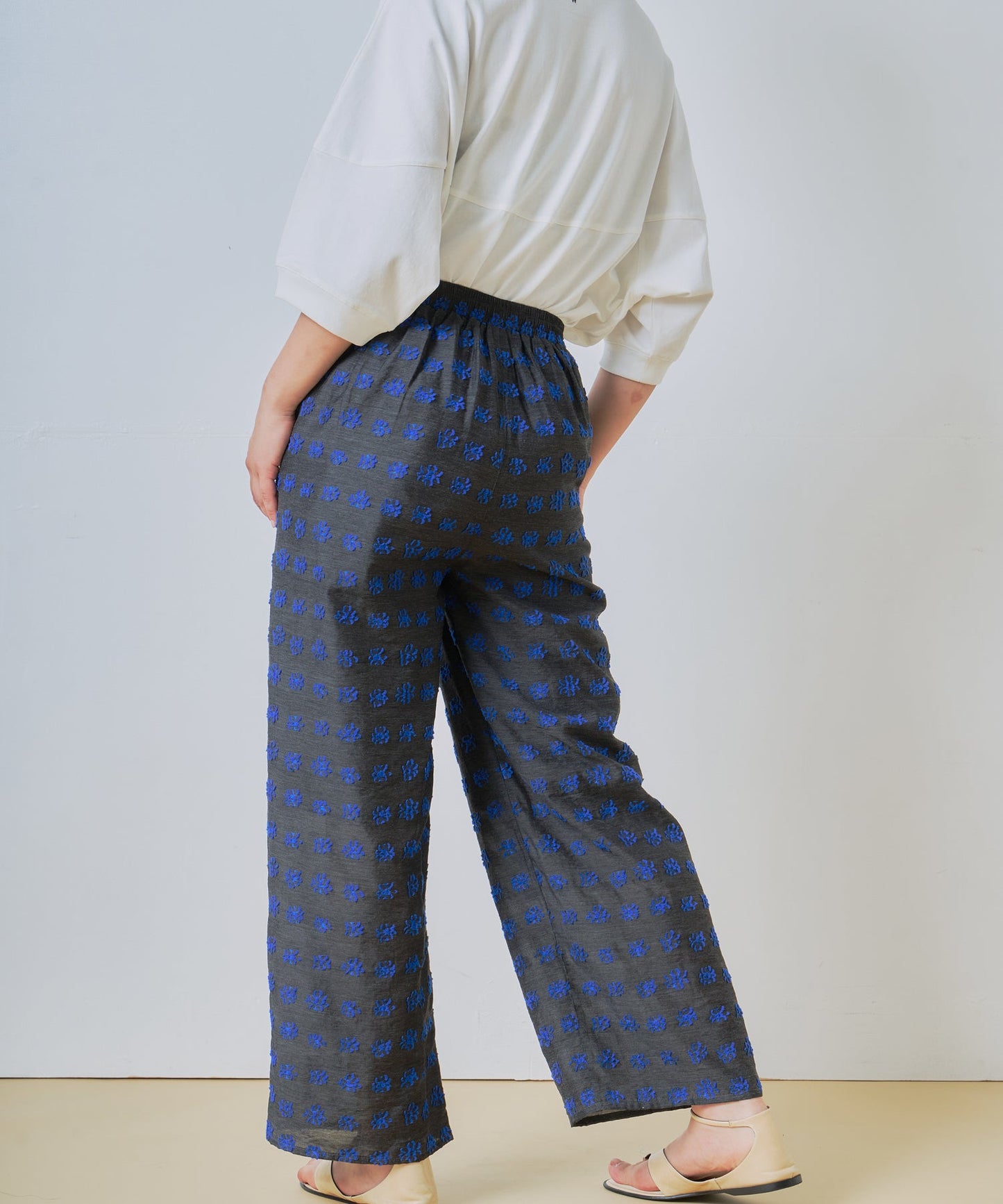 jacquard wide pants / WHT26HPT4070