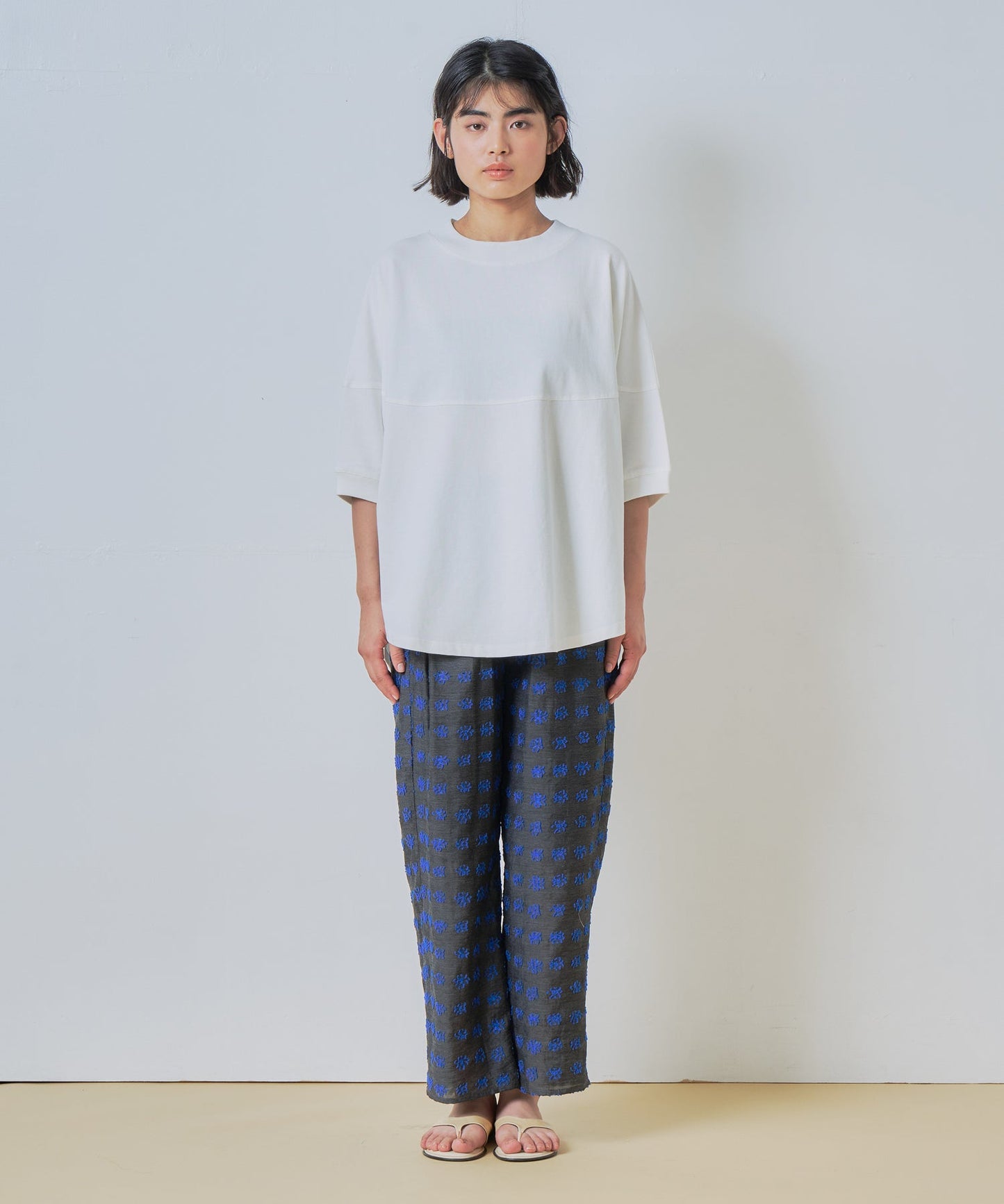 jacquard wide pants / WHT26HPT4070