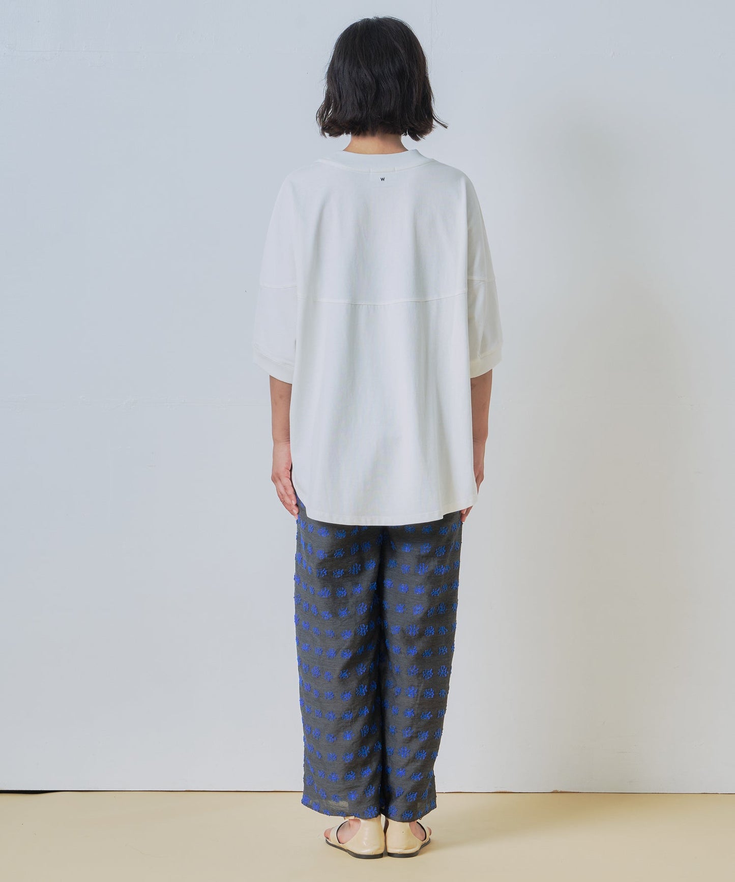 jacquard wide pants / WHT26HPT4070