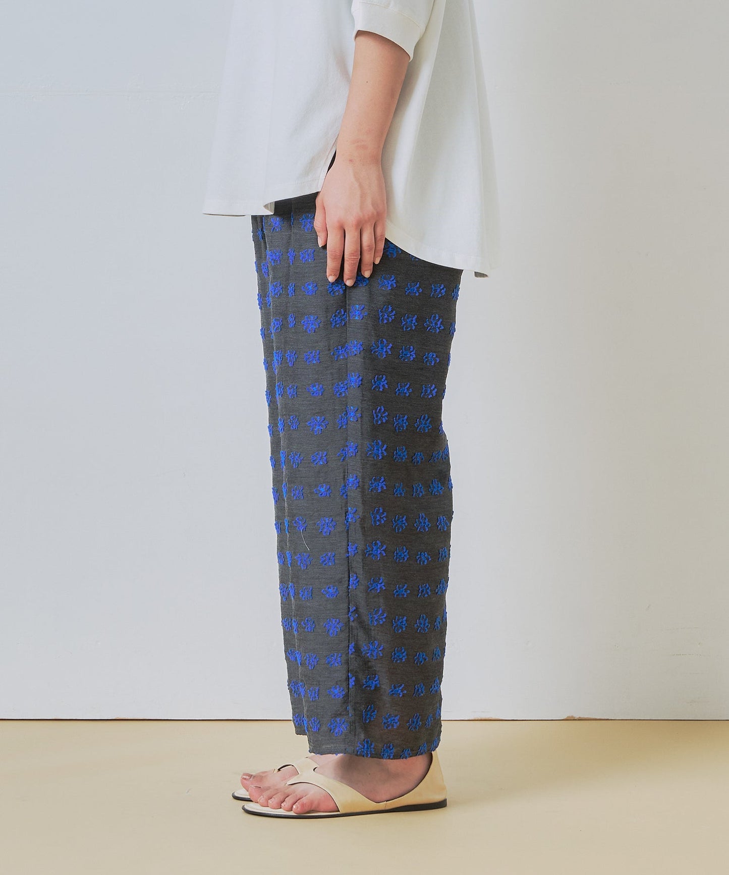 jacquard wide pants / WHT26HPT4070