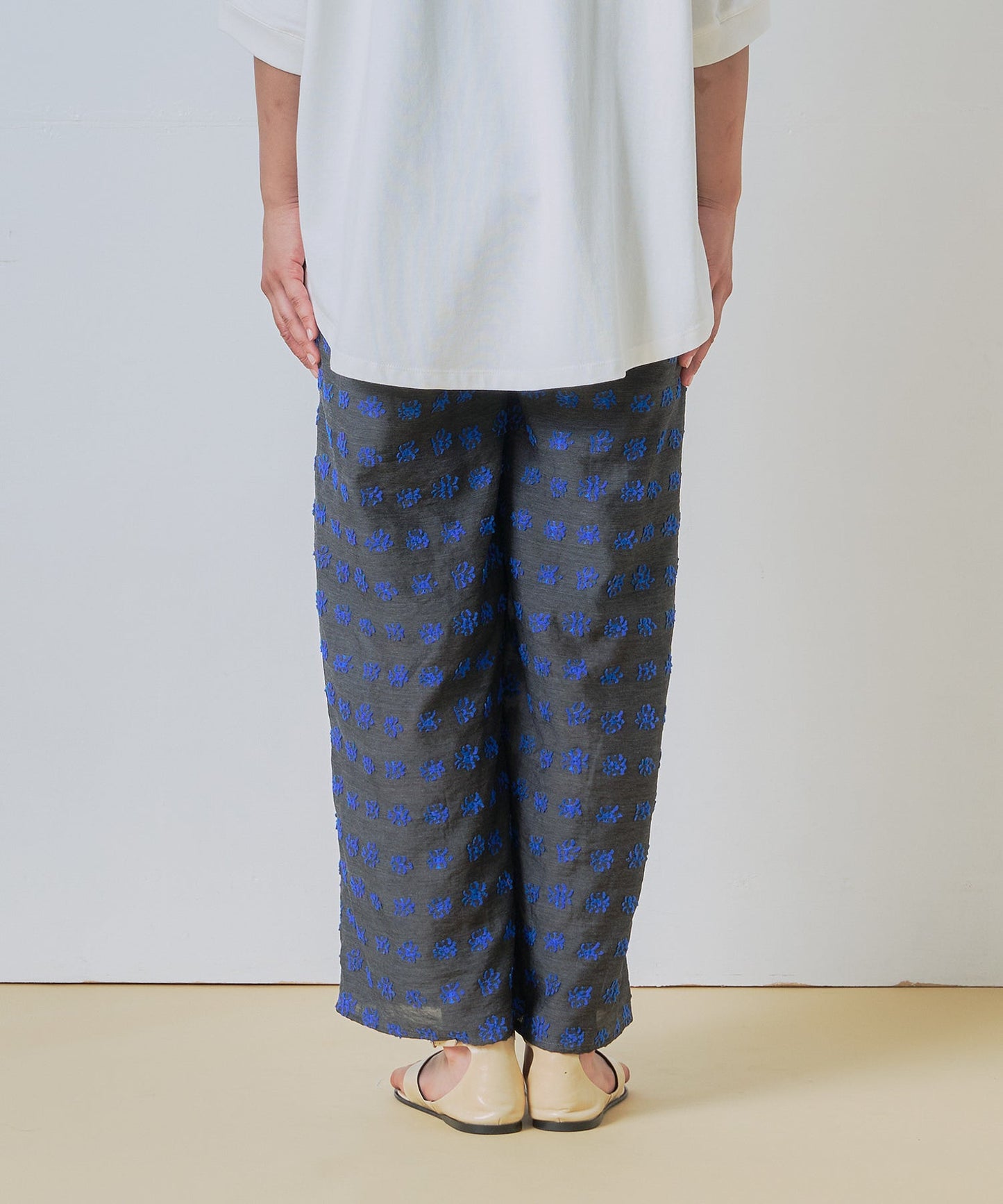 jacquard wide pants / WHT26HPT4070