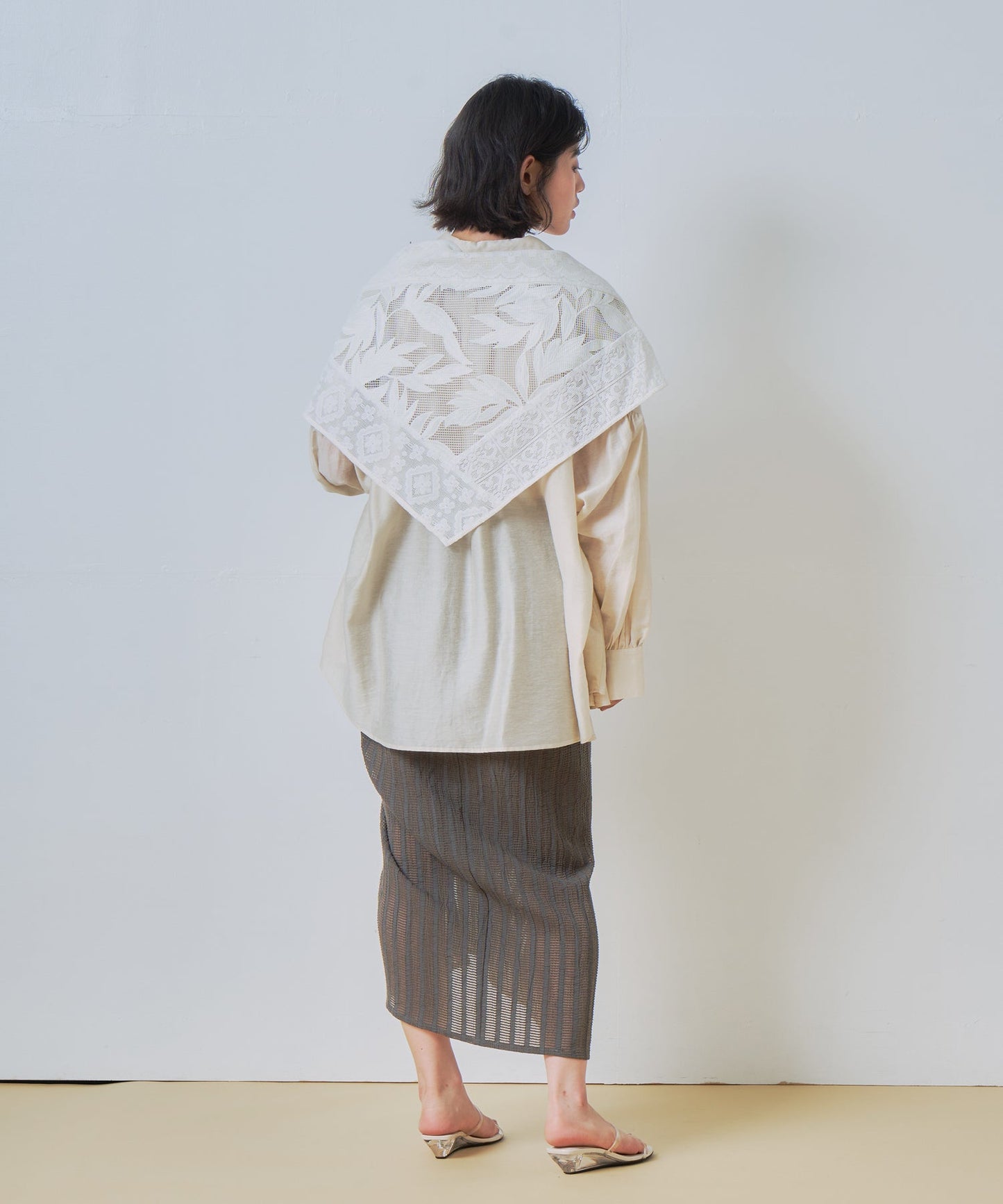 gather design skirt / WHT26HSK4032