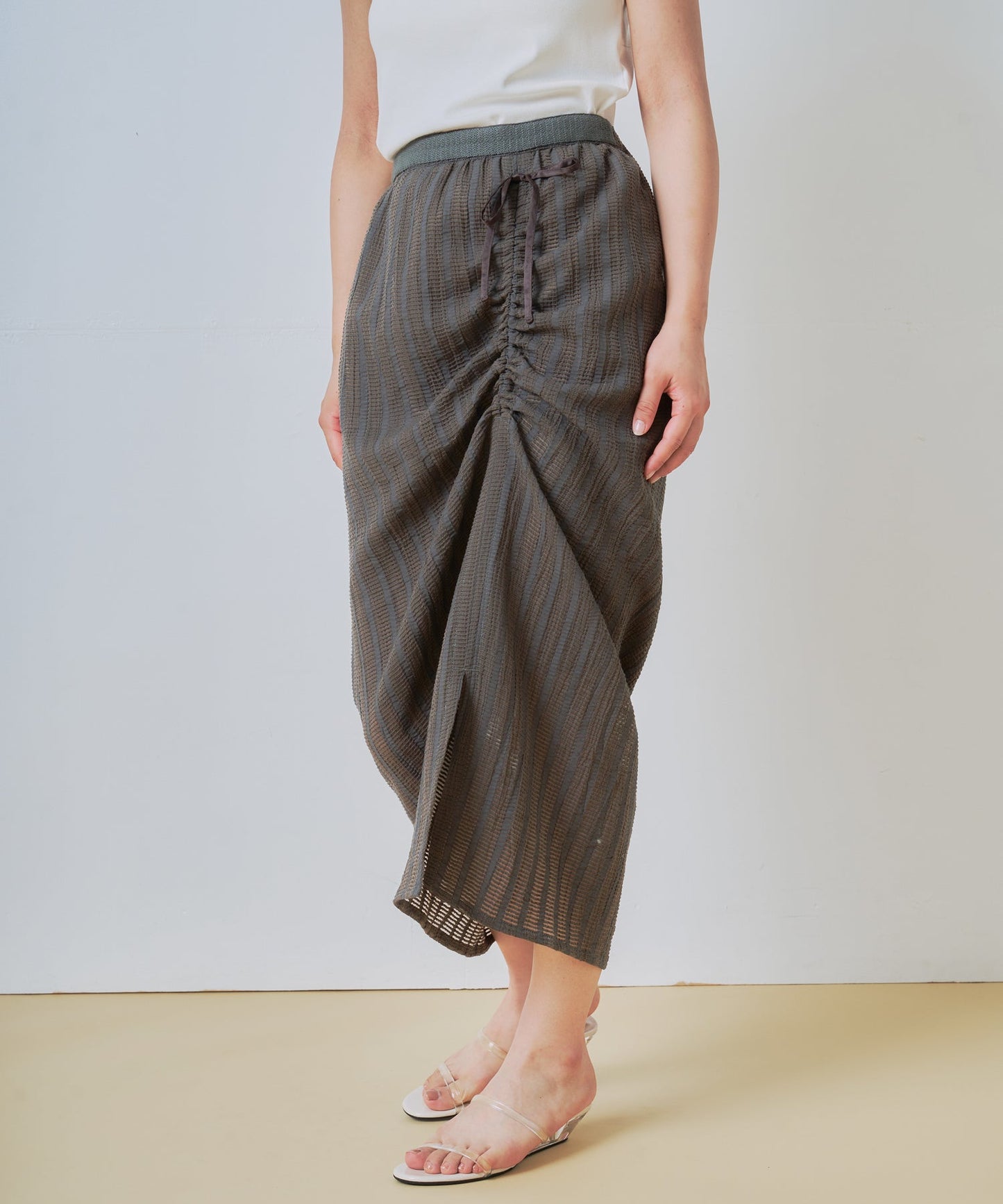 gather design skirt / WHT26HSK4032