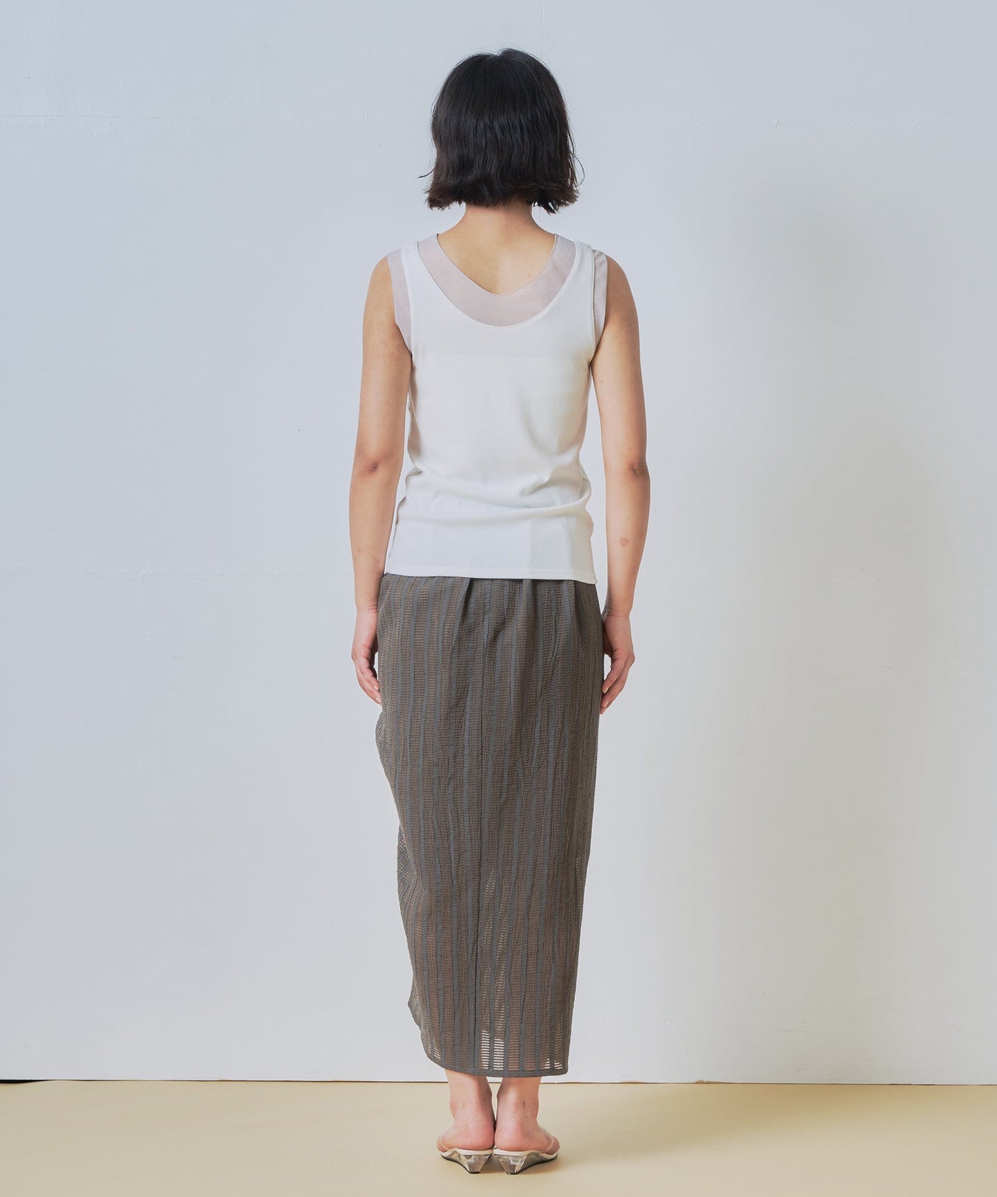 gather design skirt / WHT26HSK4032